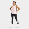 Nike Women's Dri-FIT One Standard Fit Tank Pink Glaze / White sold by JD Sports