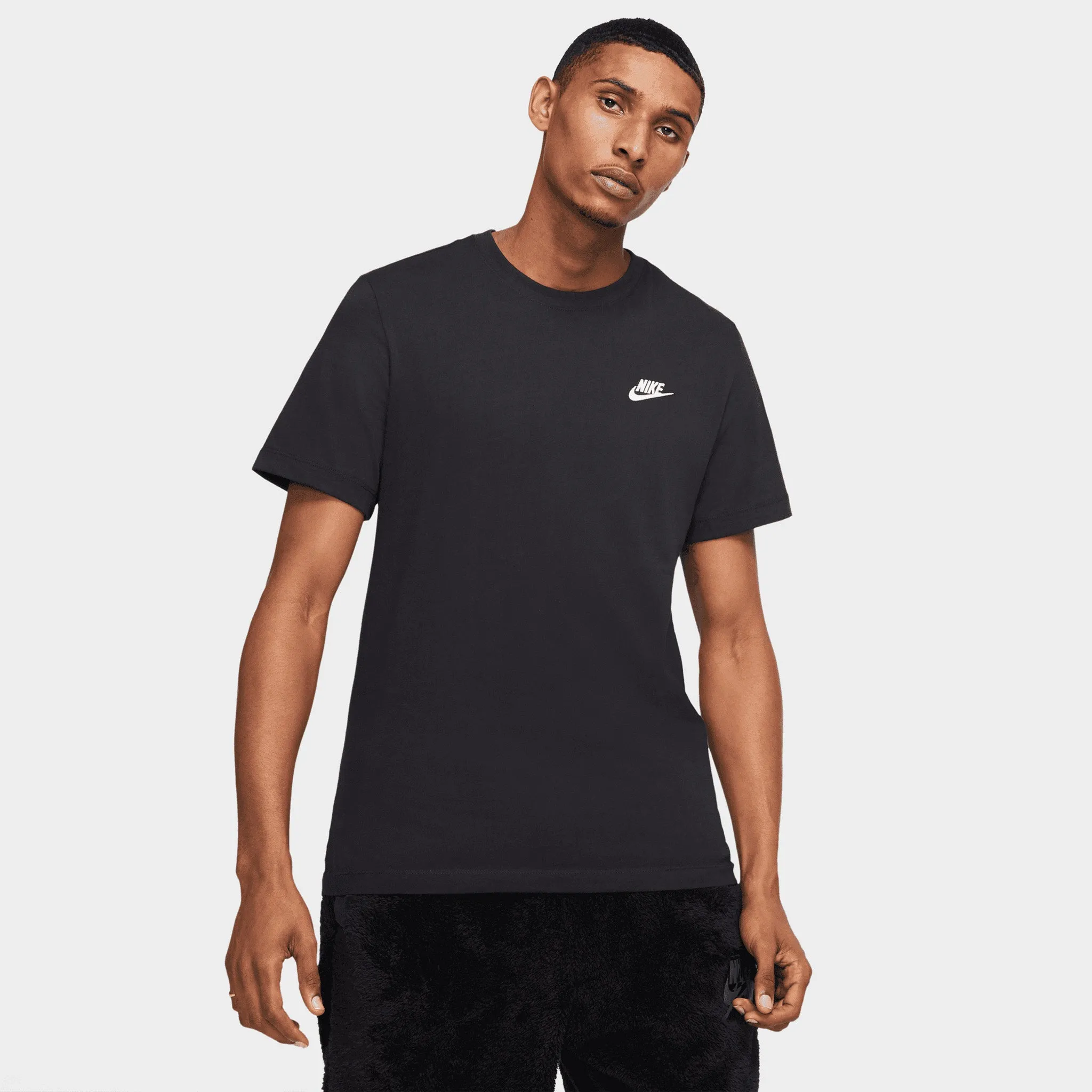 Nike Sportswear Club T-shirt Black / White sold by JD Sports