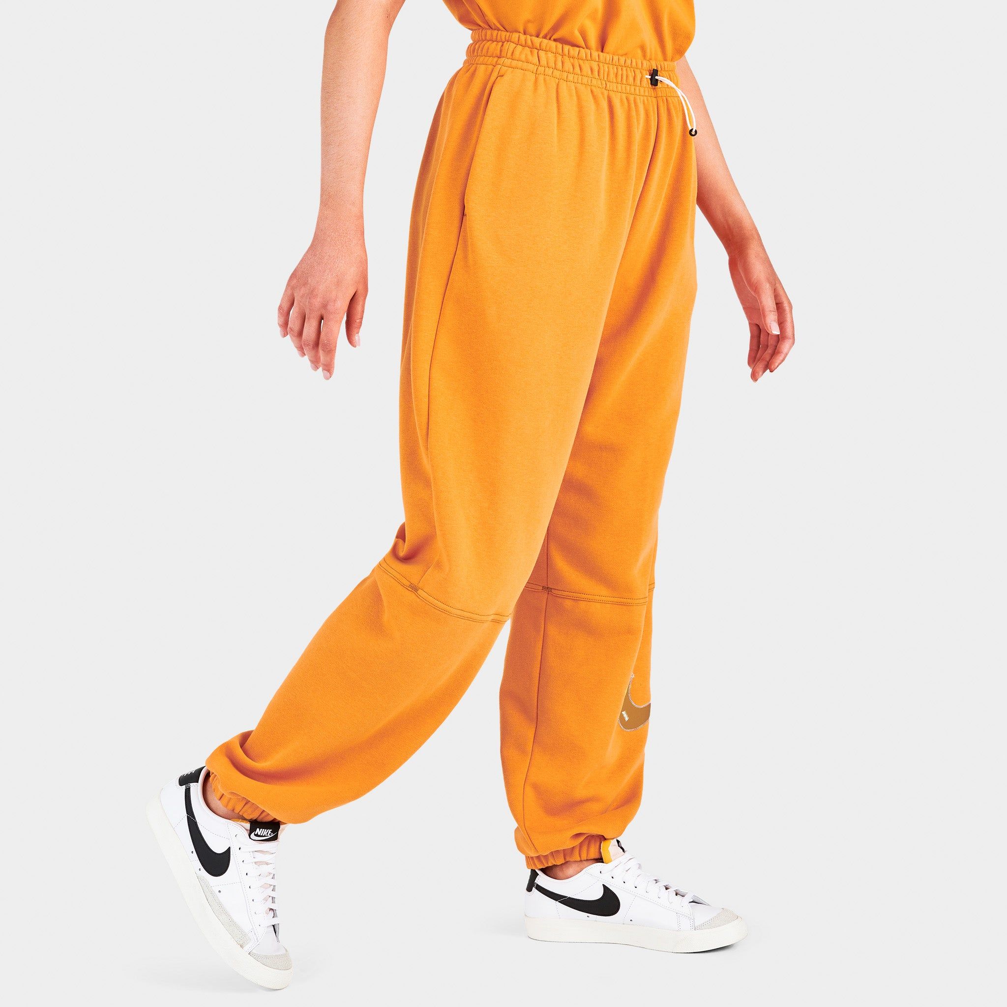 Nike Women's Sportswear Swoosh High-Rise Joggers / Light Curry sold by JD Sports product image thumbnail 5