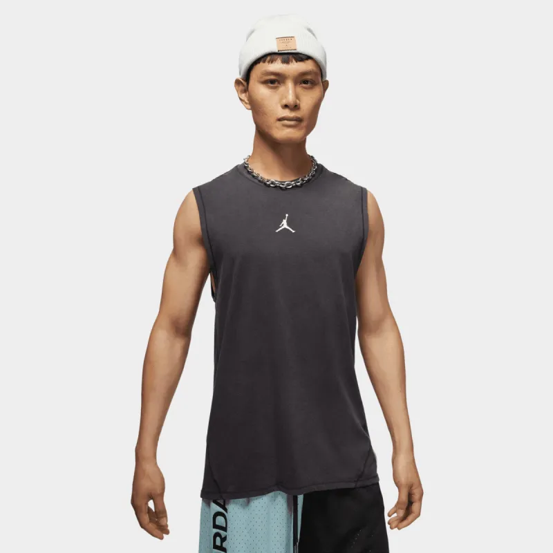 Jordan Dri-FIT Sport Sleeveless Essentials Tank Top Black / White sold by JD Sports