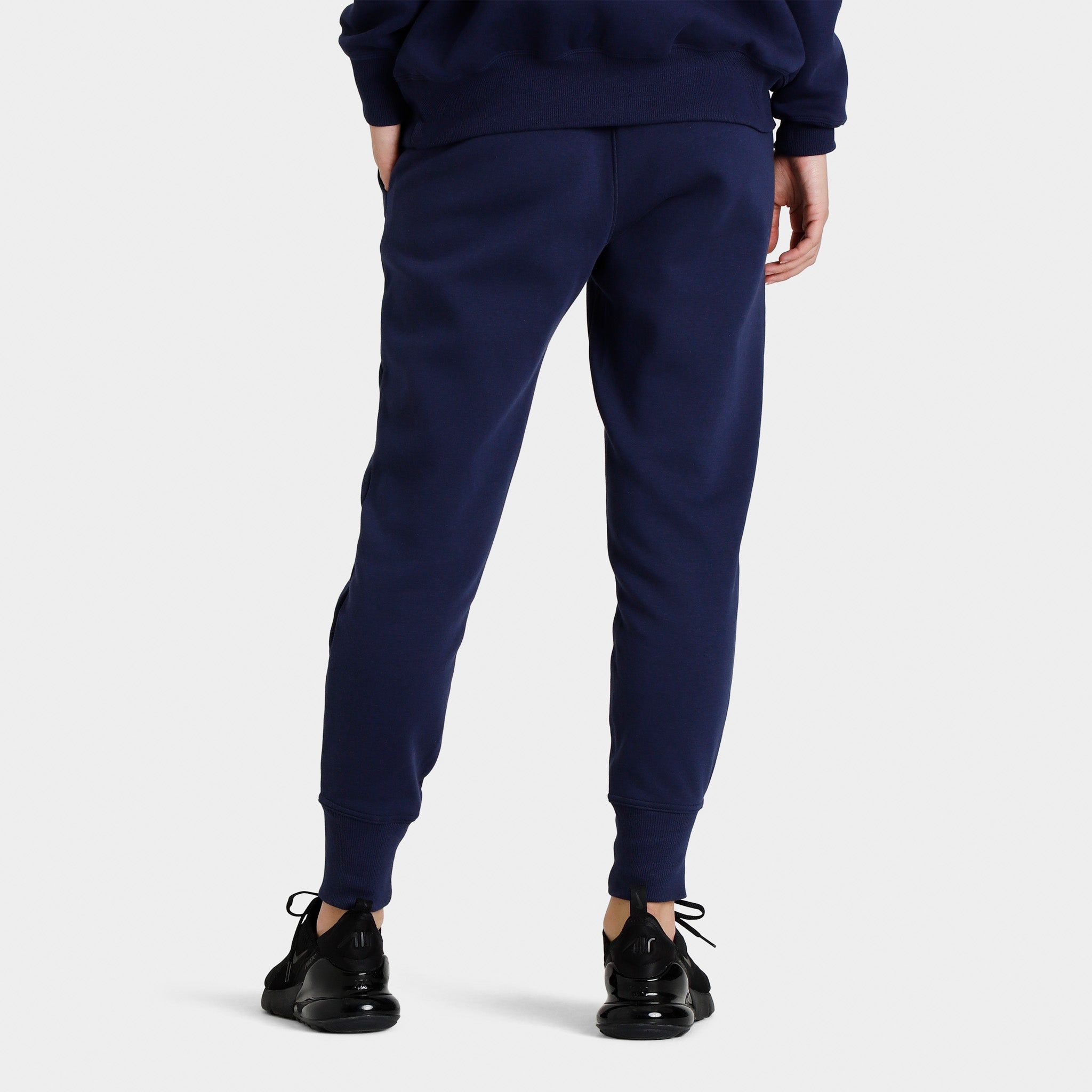 Under Armour Women’s Rival Fleece Crest Joggers Midnight Navy / Jellyfish sold by JD Sports product image thumbnail 4