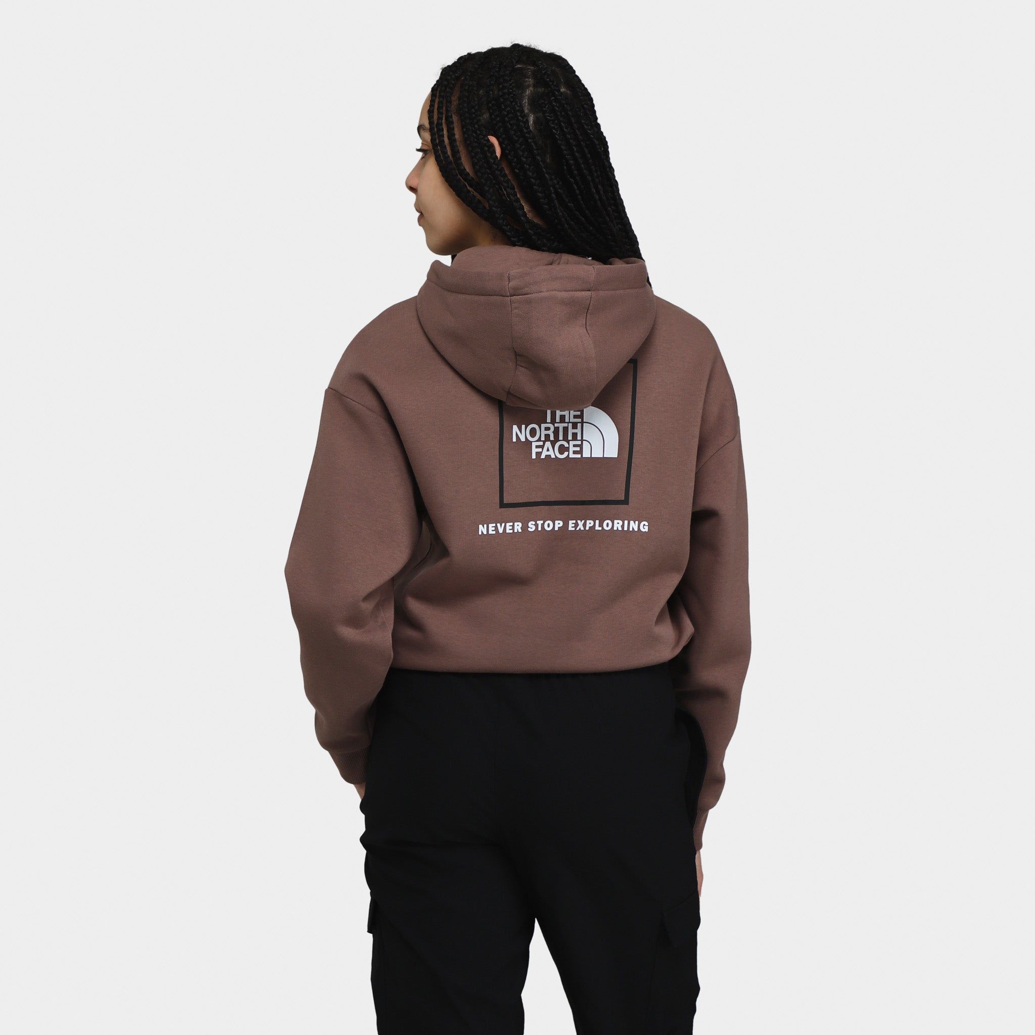 The North Face Women's Back New Fine Box Relaxed Pullover Hoodie / Deep Taupe sold by JD Sports product image thumbnail 2
