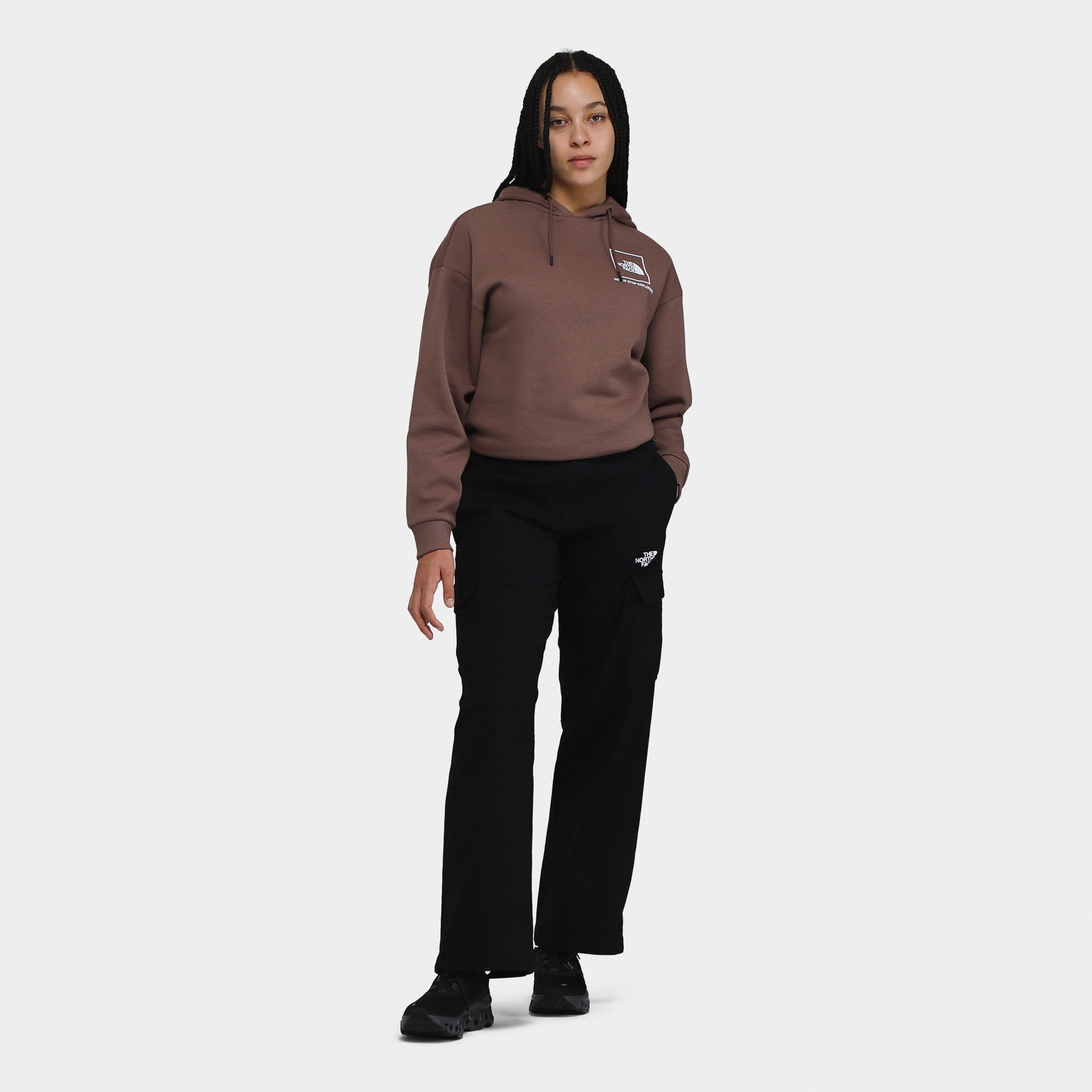 The North Face Women's Back New Fine Box Relaxed Pullover Hoodie / Deep Taupe sold by JD Sports product image thumbnail 5