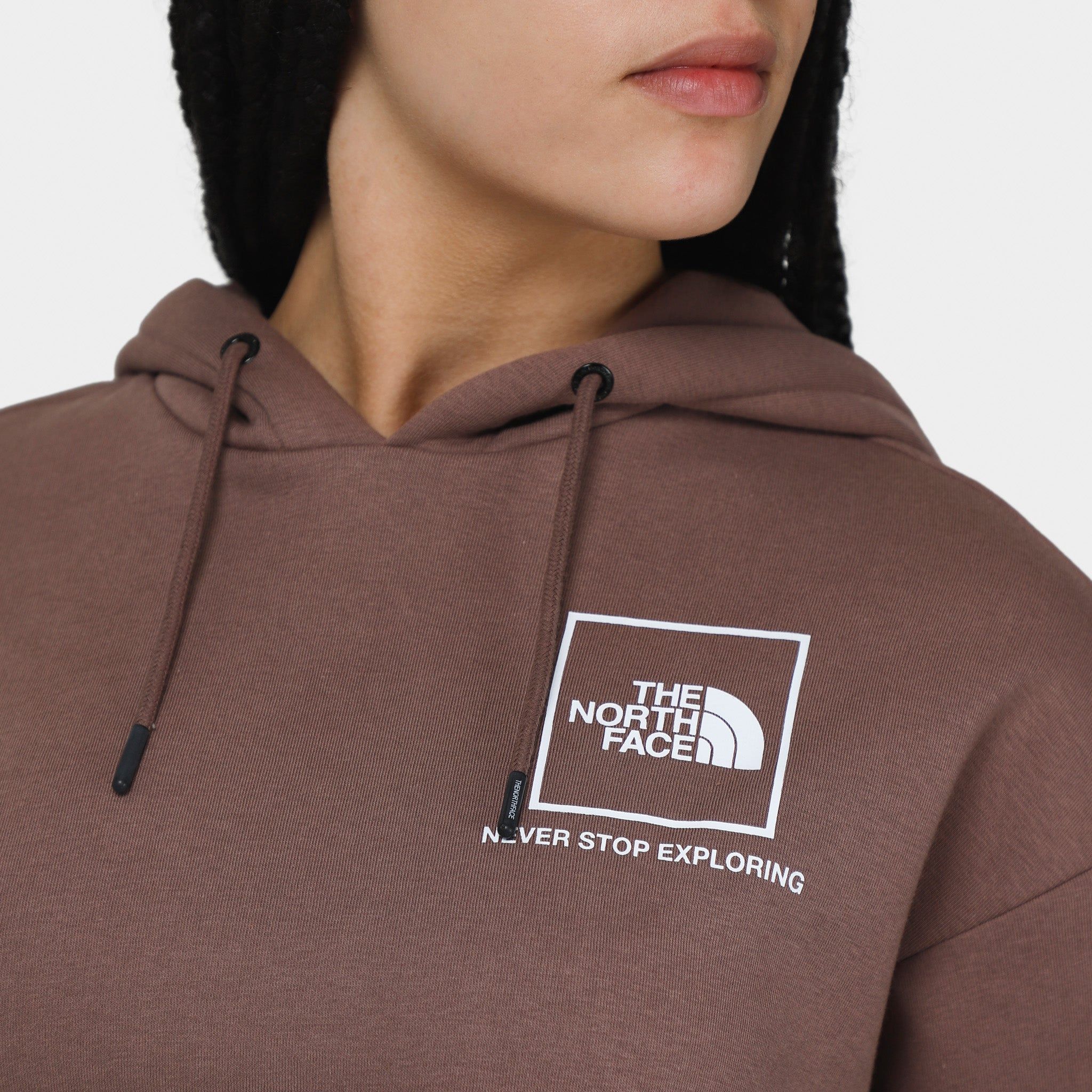 The North Face Women's Back New Fine Box Relaxed Pullover Hoodie / Deep Taupe sold by JD Sports product image thumbnail 4