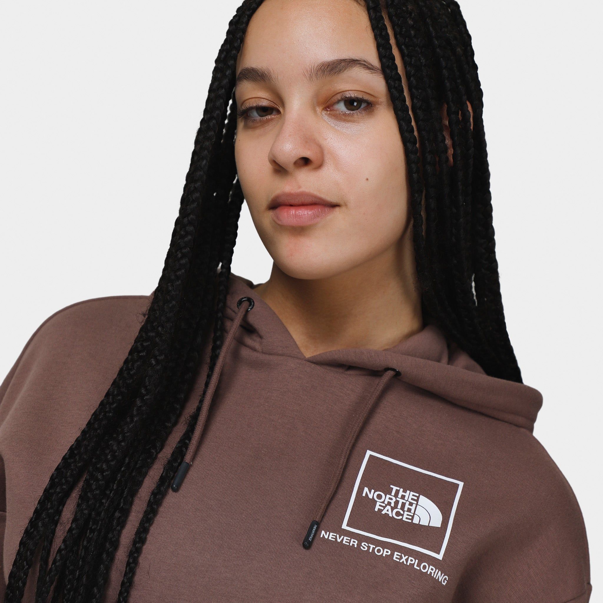 The North Face Women's Back New Fine Box Relaxed Pullover Hoodie / Deep Taupe sold by JD Sports product image thumbnail 3