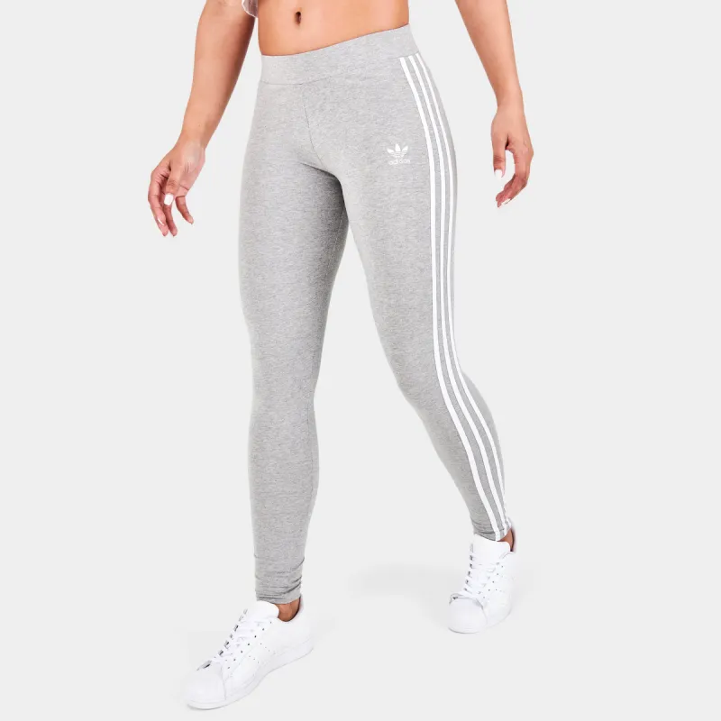 adidas Originals Women's Classics 3-Stripes Tights / Medium Grey Heather sold by JD Sports