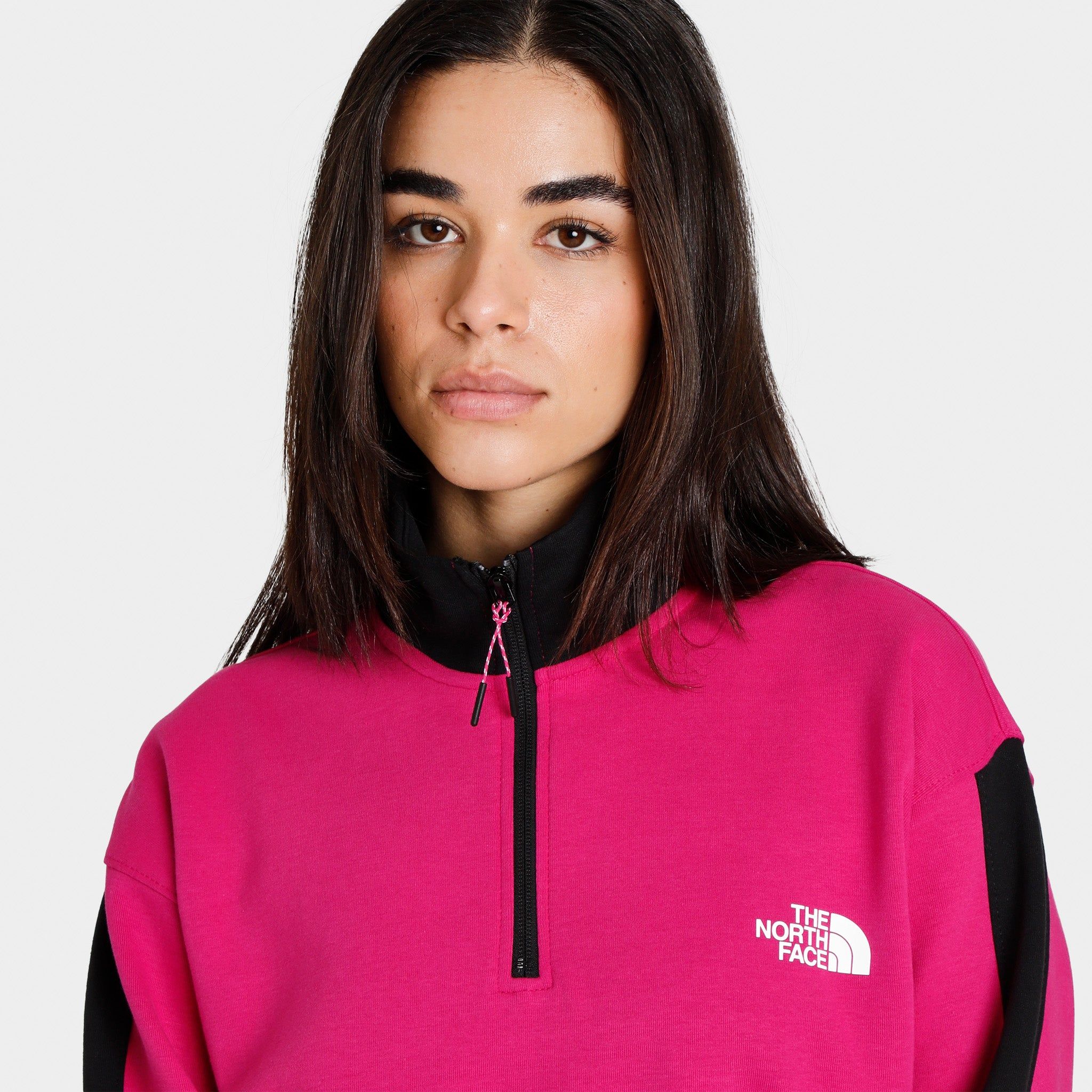 The North Face Women's TNF™ Tech Quarter Zip Black / Fuchsia Pink sold by JD Sports product image thumbnail 2