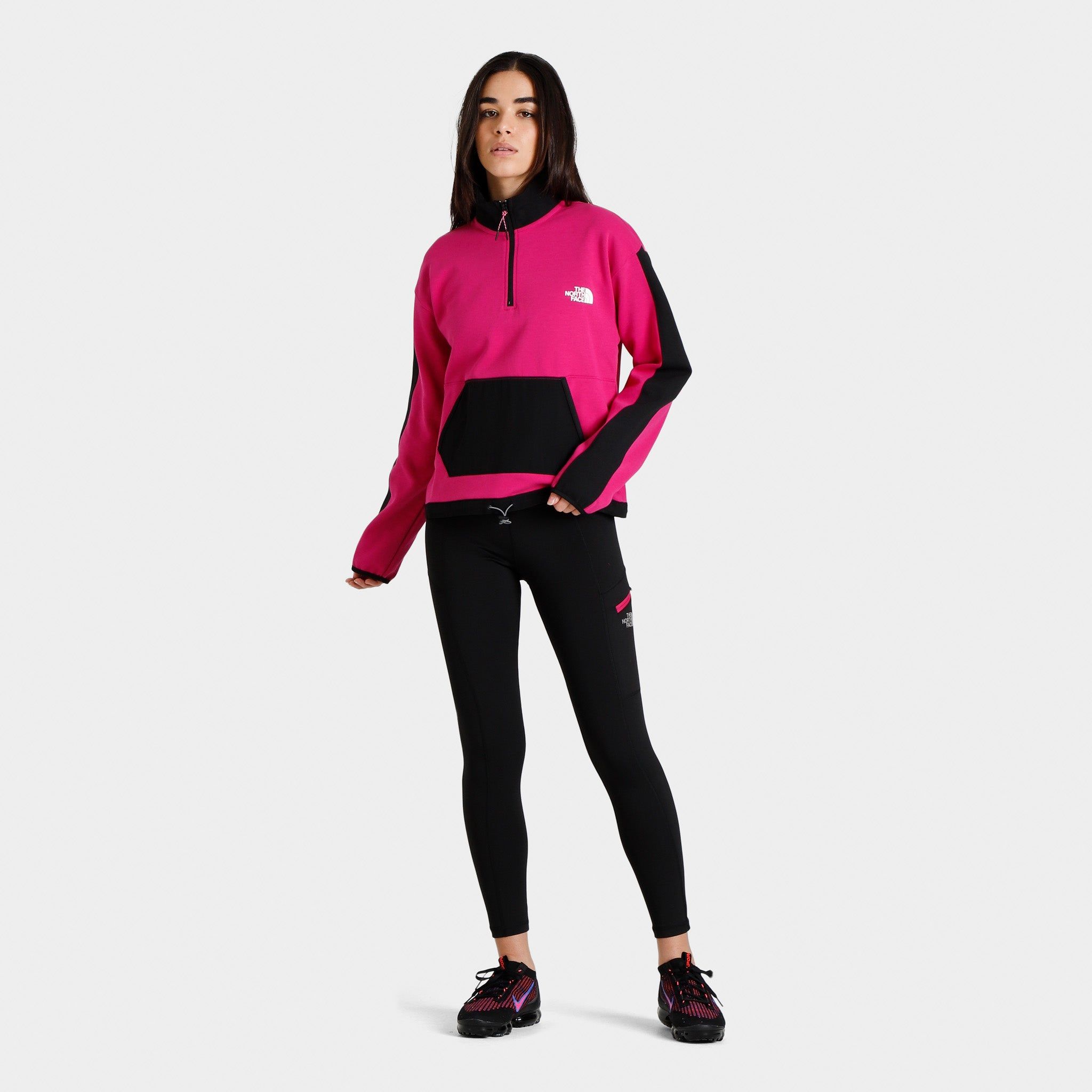 The North Face Women's TNF™ Tech Quarter Zip Black / Fuchsia Pink sold by JD Sports product image thumbnail 3