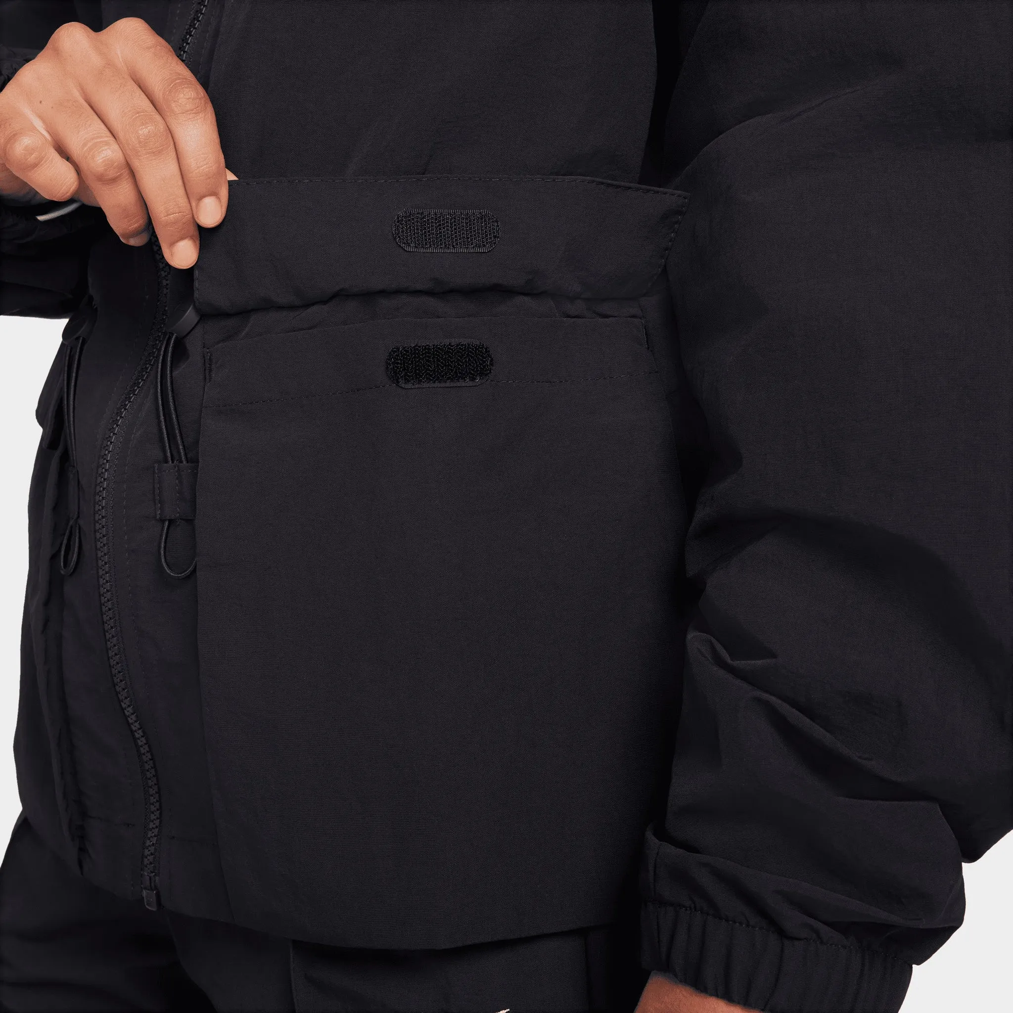 Nike Sportswear Women's Woven Jacket Black / White sold by JD Sports product image thumbnail 5