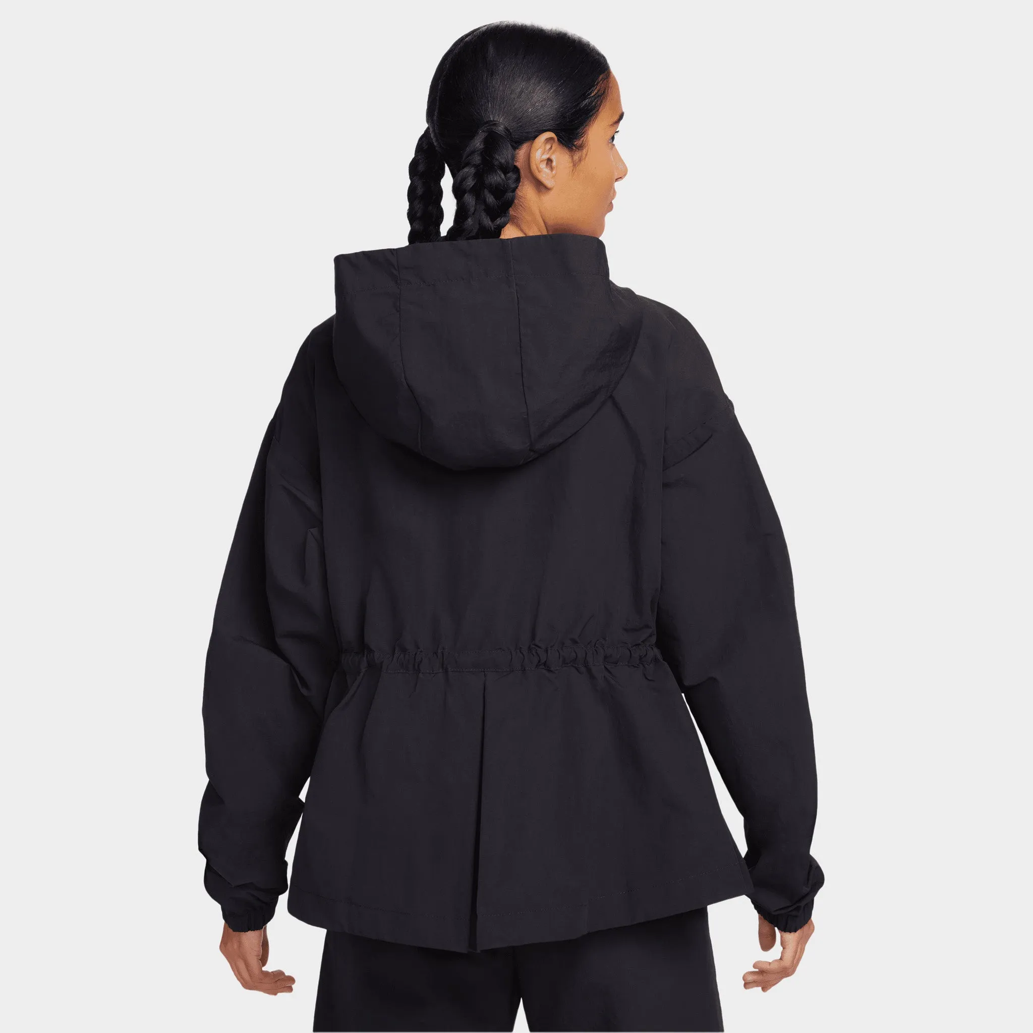 Nike Sportswear Women's Woven Jacket Black / White sold by JD Sports product image thumbnail 2