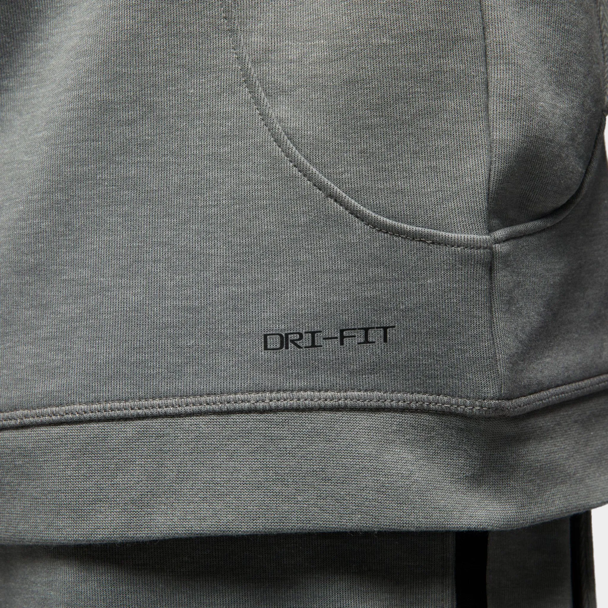 Jordan Dri-FIT Sport Air Fleece Full-Zip Hoodie Dark Grey Heather / Black sold by JD Sports product image thumbnail 4