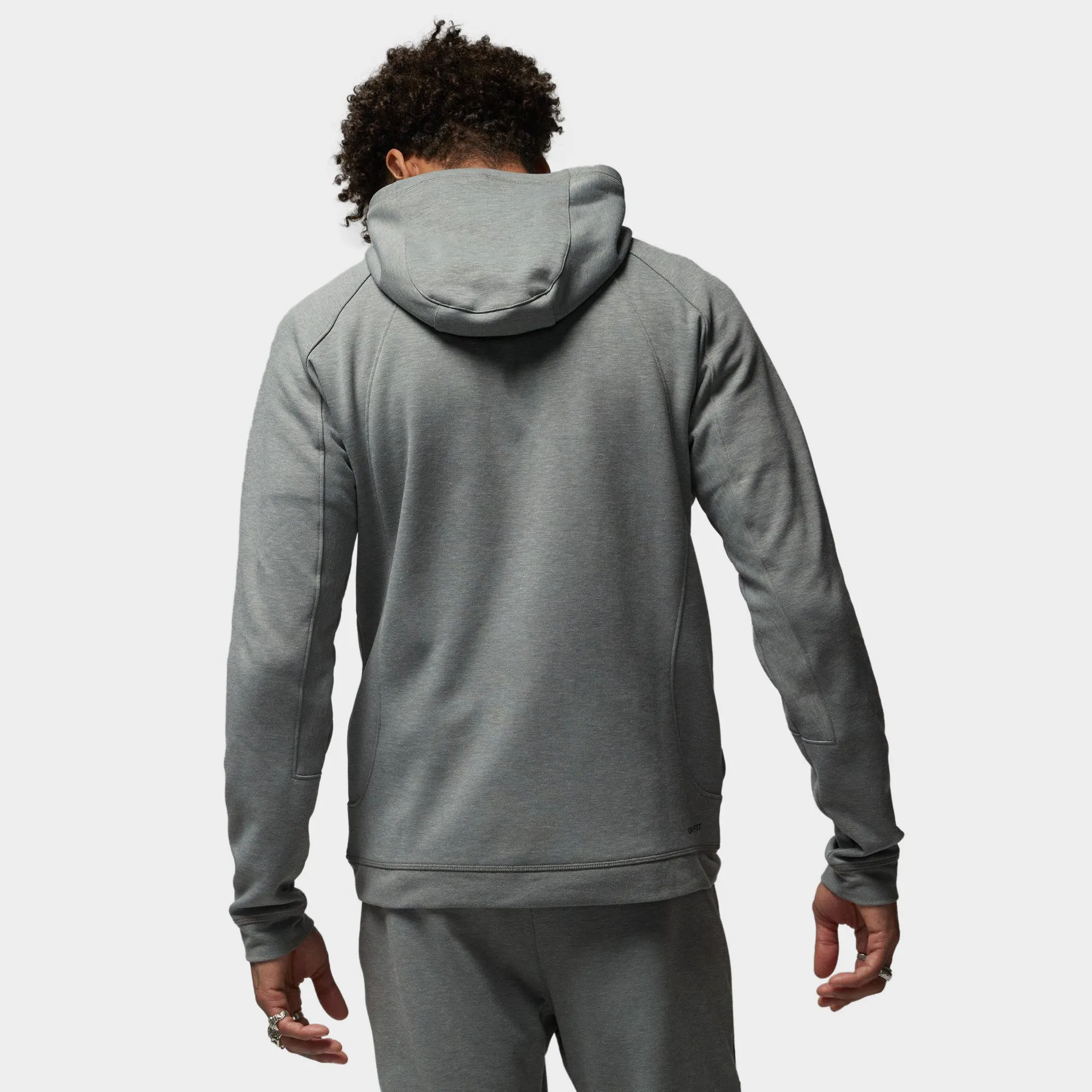 Jordan Dri-FIT Sport Air Fleece Full-Zip Hoodie Dark Grey Heather / Black sold by JD Sports product image thumbnail 2