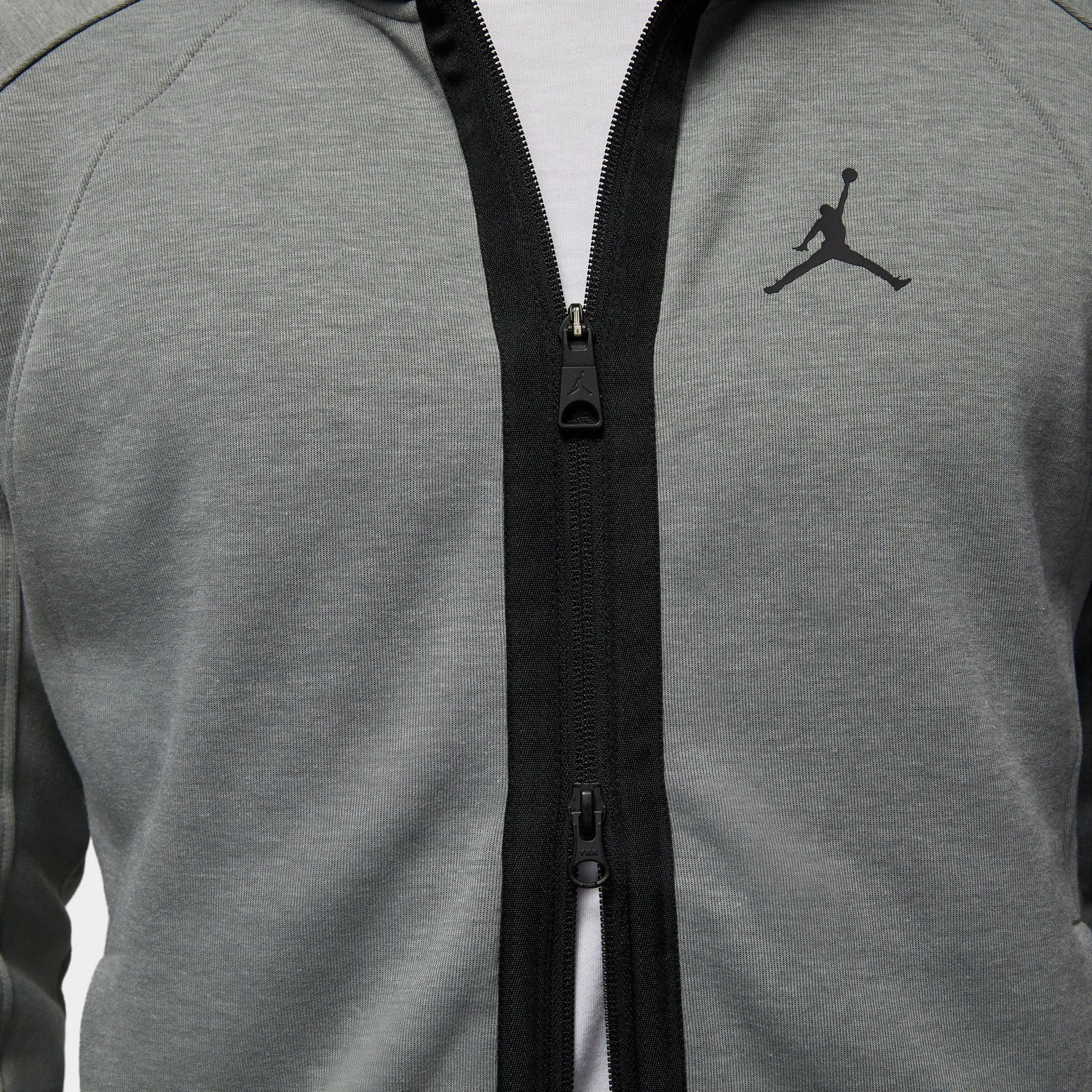 Jordan Dri-FIT Sport Air Fleece Full-Zip Hoodie Dark Grey Heather / Black sold by JD Sports product image thumbnail 5