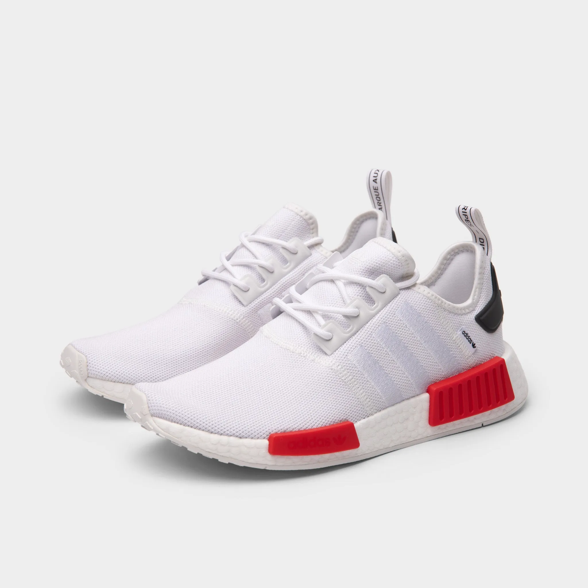 adidas NMD R1 Ftwr White / Ftwr White - Vivid Red sold by JD Sports product image thumbnail 2