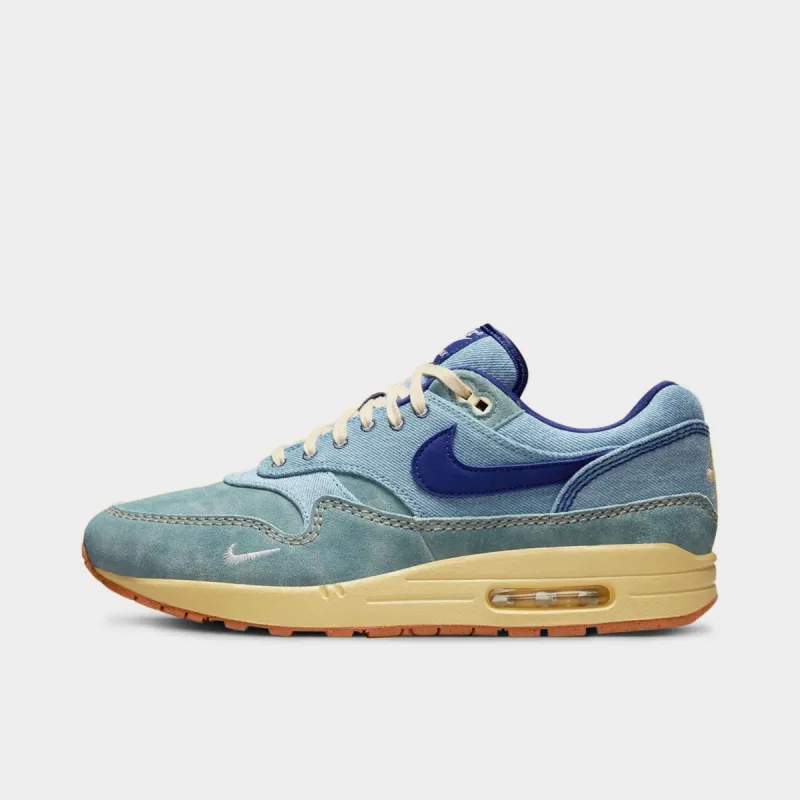 Nike Air Max 1 Premium Mineral Slate / Deep Royal Blue - Lemon Wash sold by JD Sports