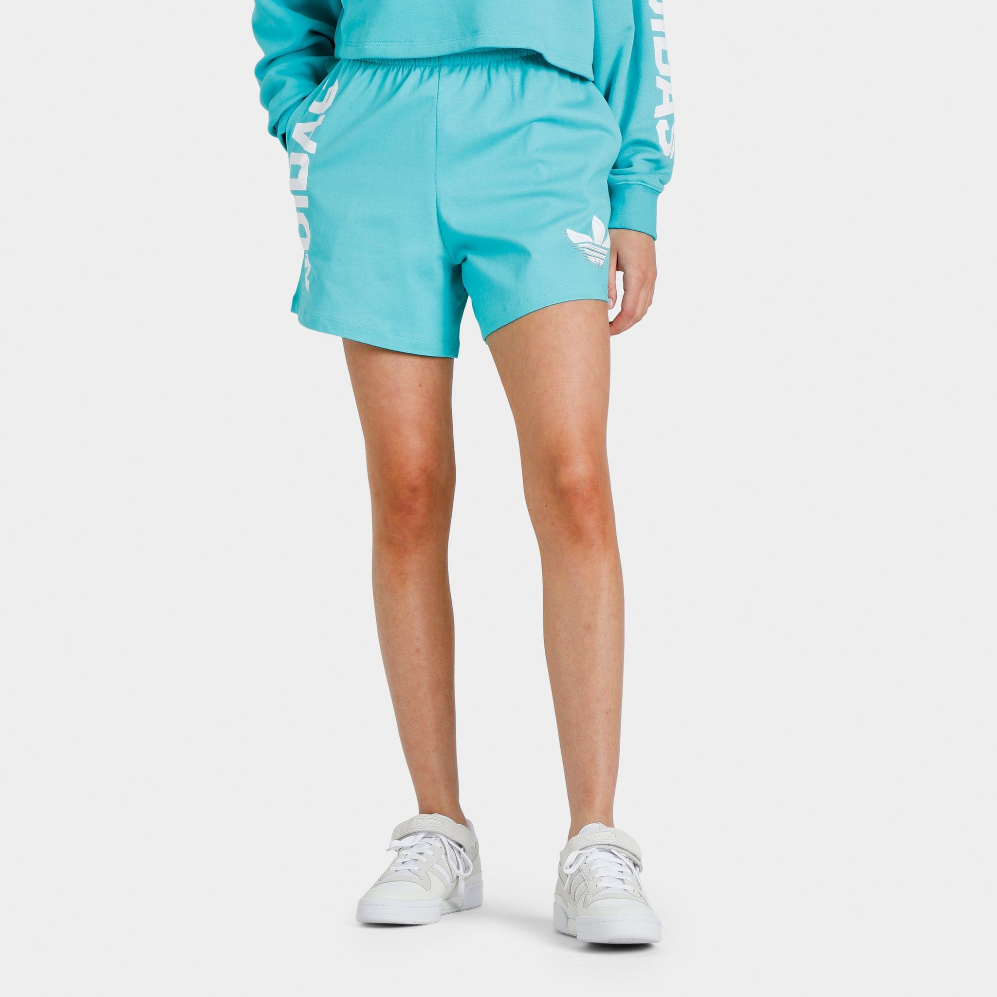 adidas Originals Women’s Streetball Shorts / Semi Mint Rush sold by JD Sports