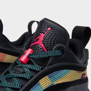 Jordan 36 Low Black / Rush Pink - Washed Teal sold by JD Sports