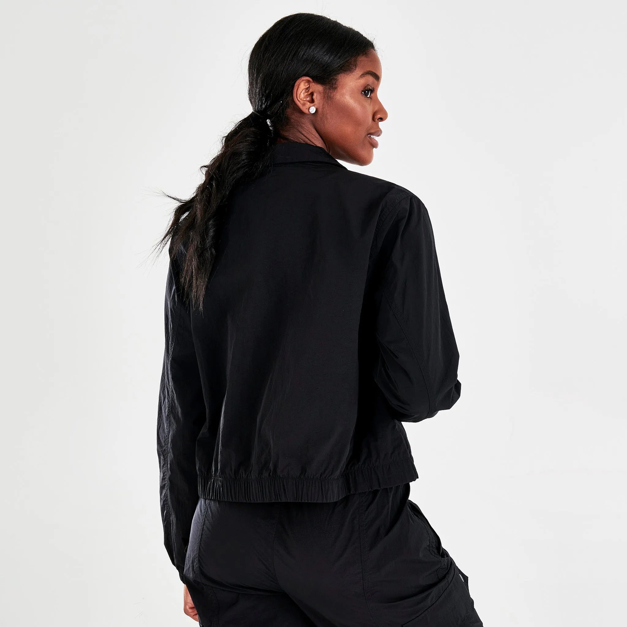 Jordan Women's Essential Woven Jacket Black / Black sold by JD Sports product image thumbnail 4
