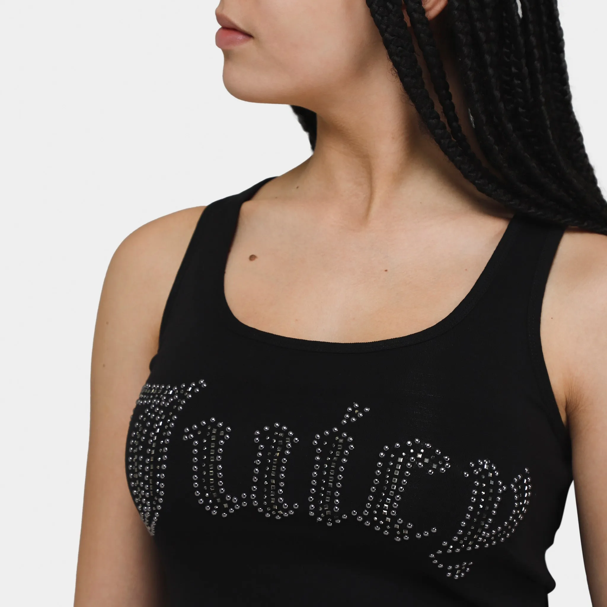 Juicy Couture Women's Basic Cropped Tank Top / Liquorice sold by JD Sports product image thumbnail 4