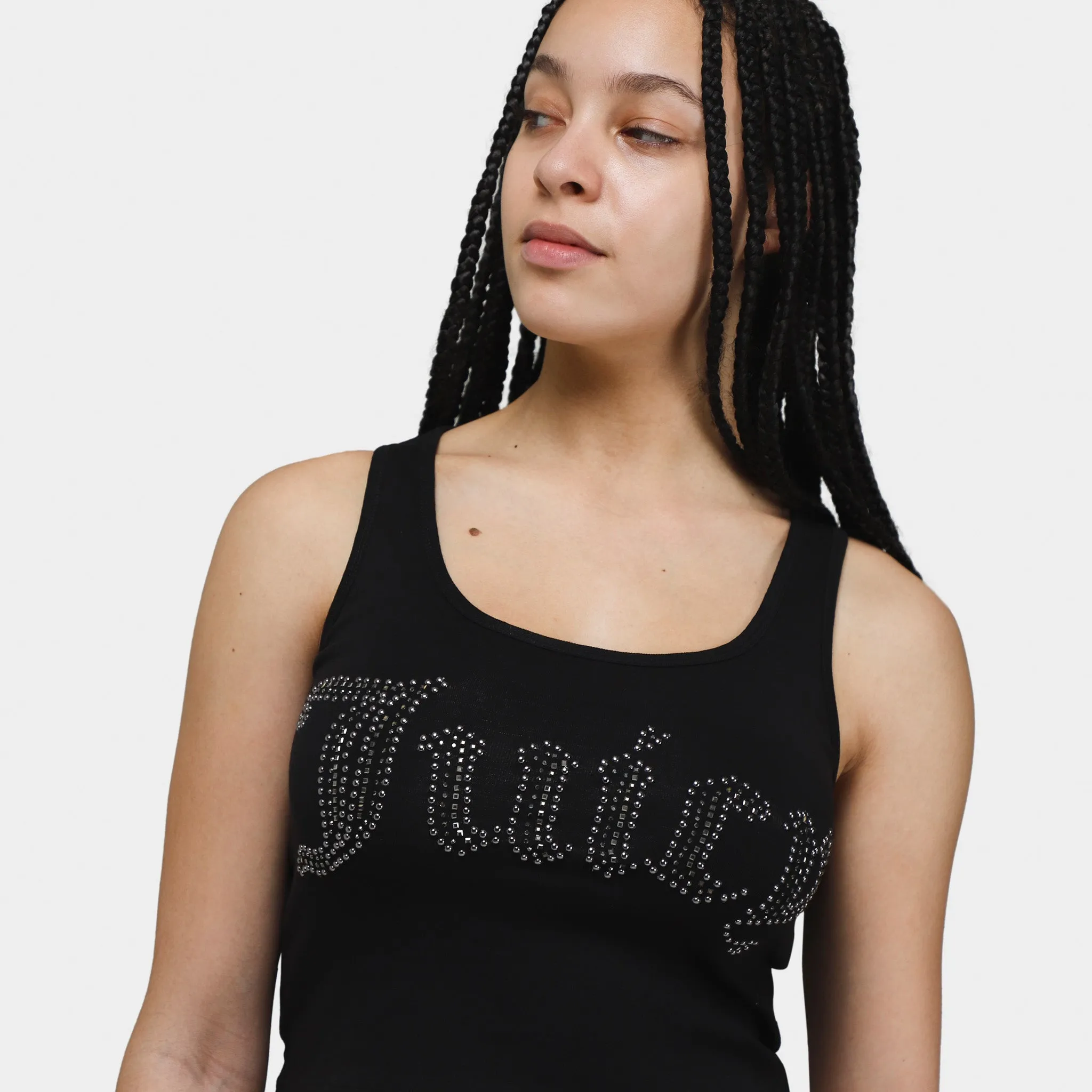Juicy Couture Women's Basic Cropped Tank Top / Liquorice sold by JD Sports product image thumbnail 3