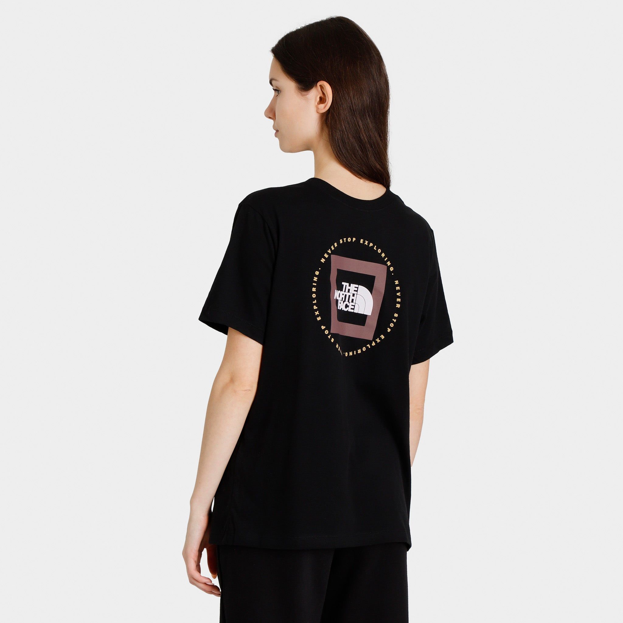 The North Face Women’s Geo NSE T-shirt TNF Black / Wild Ginger sold by JD Sports product image thumbnail 2