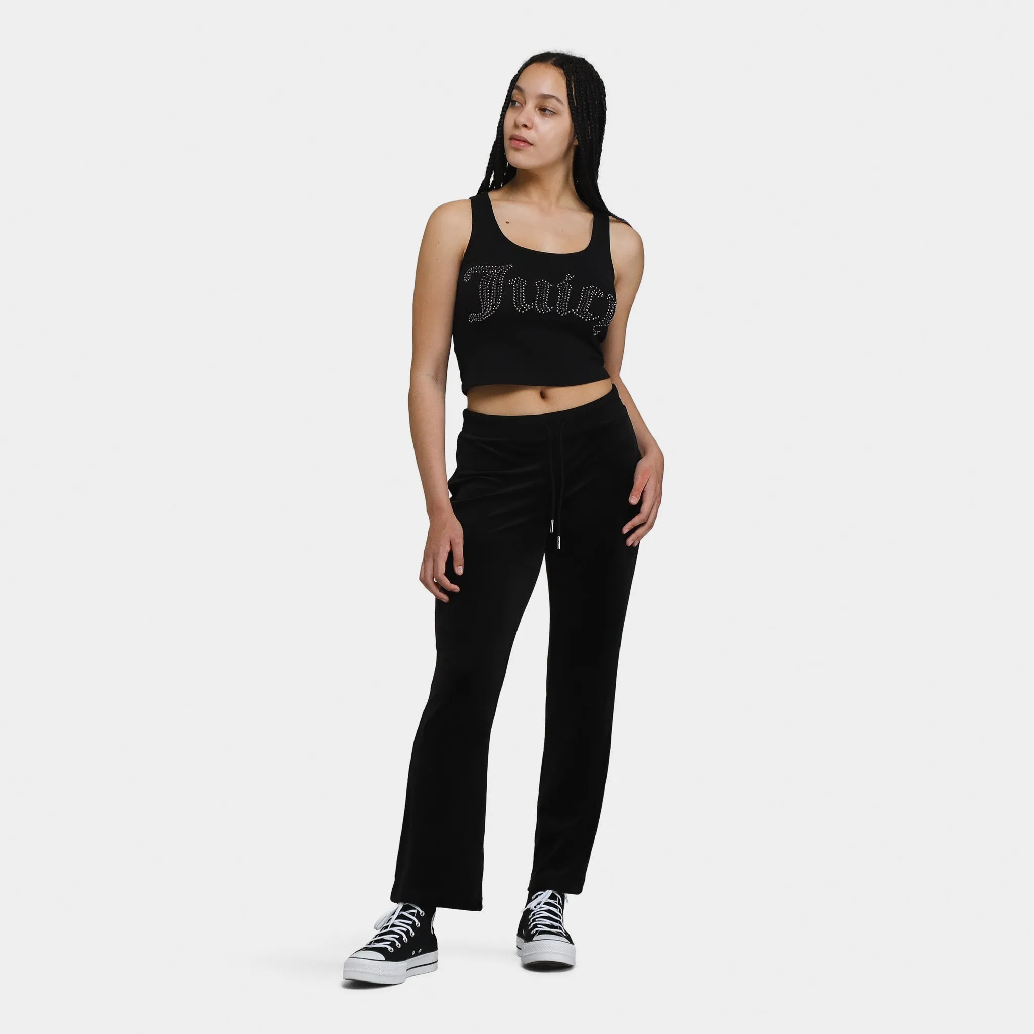 Juicy Couture Women's Basic Cropped Tank Top / Liquorice sold by JD Sports product image thumbnail 5