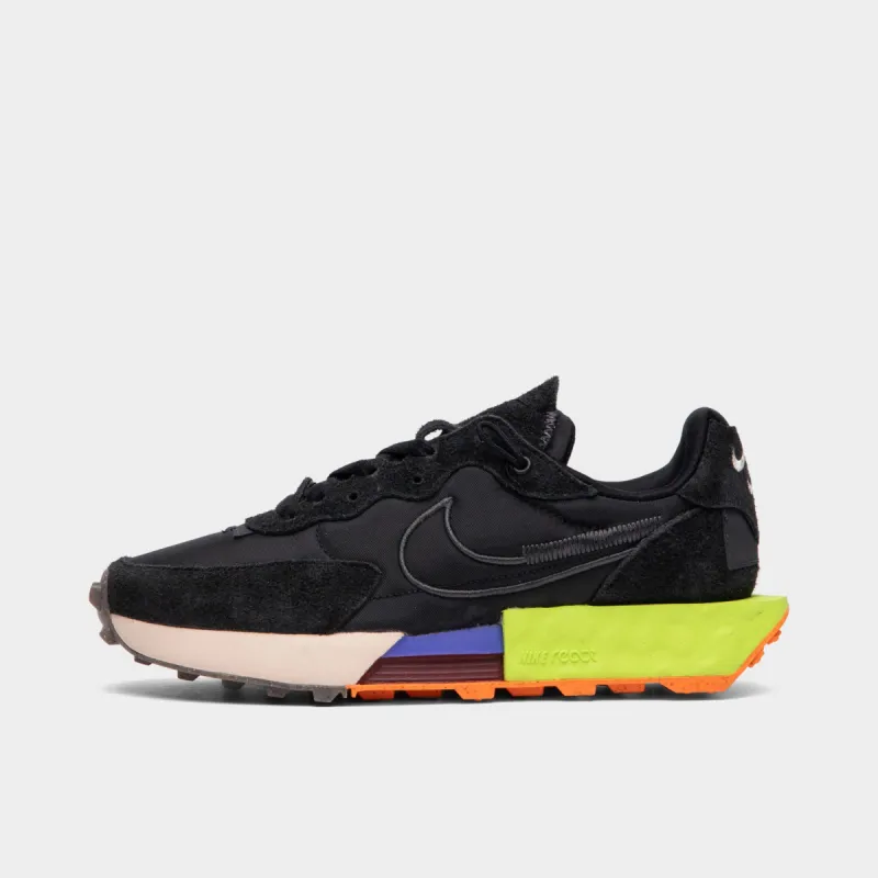 Nike Women's Fontanka Waffle Black / Black - Volt sold by JD Sports