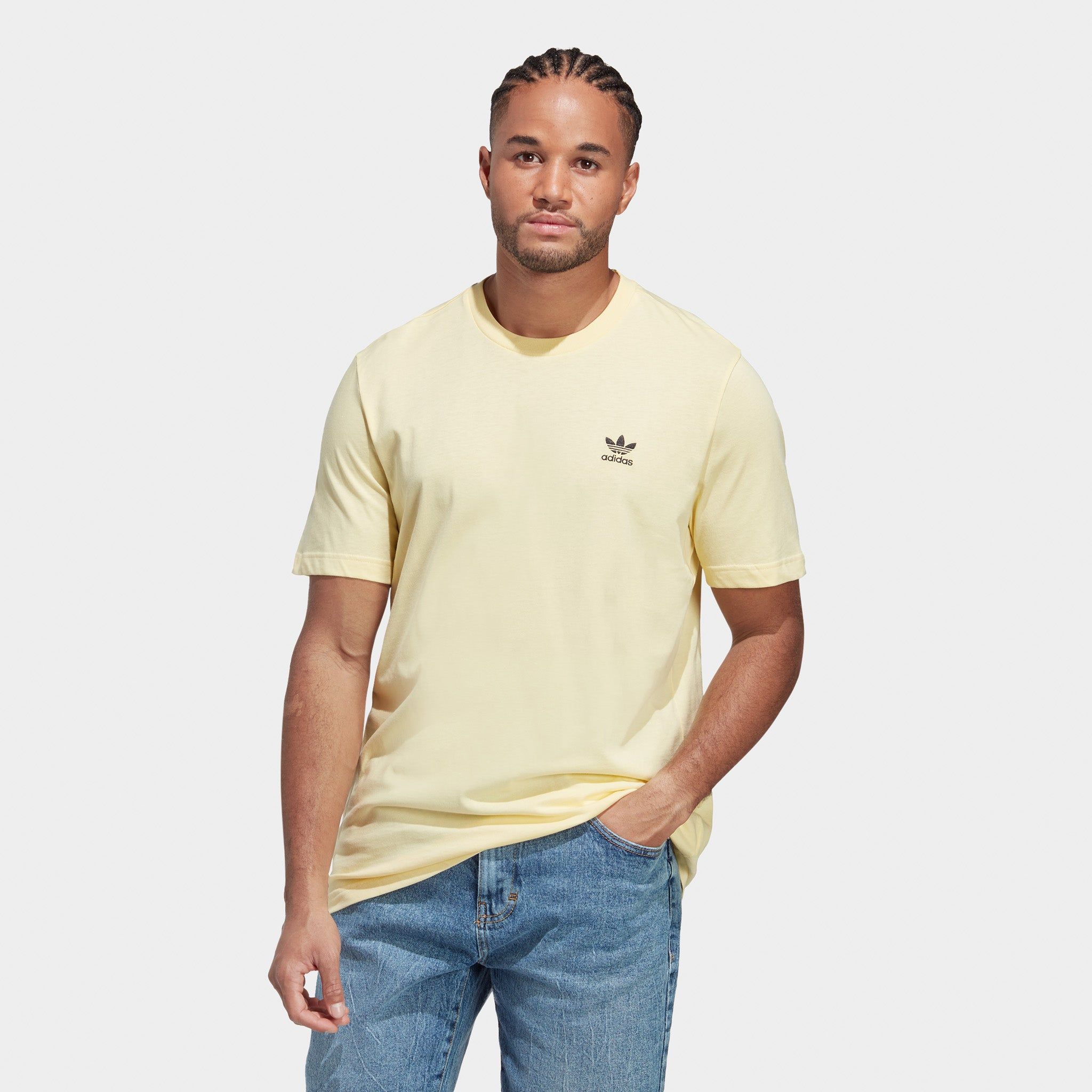 adidas Originals Trefoil Essentials T-shirt / Almost Yellow sold by JD Sports