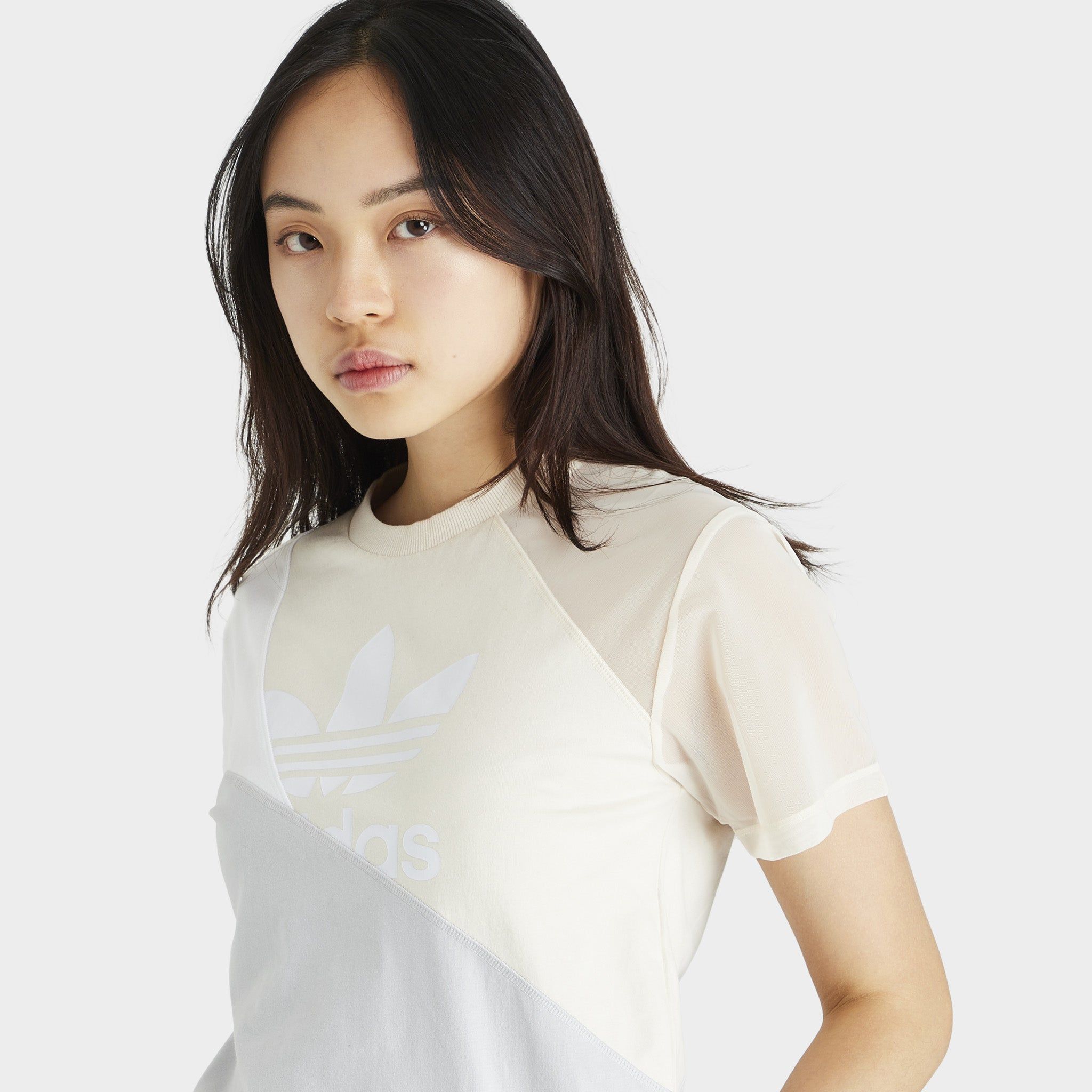 adidas Originals Women’s Adicolor Split Trefoil T-shirt / Wonder White sold by JD Sports product image thumbnail 3