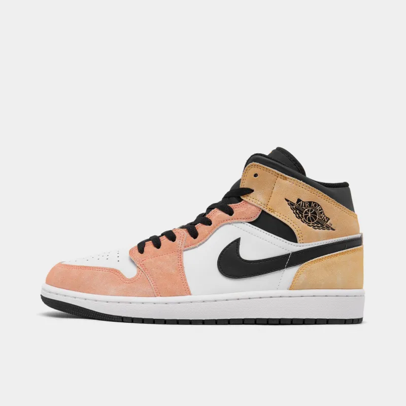 Jordan 1 Mid SE Magic Ember / Sundial - White sold by JD Sports