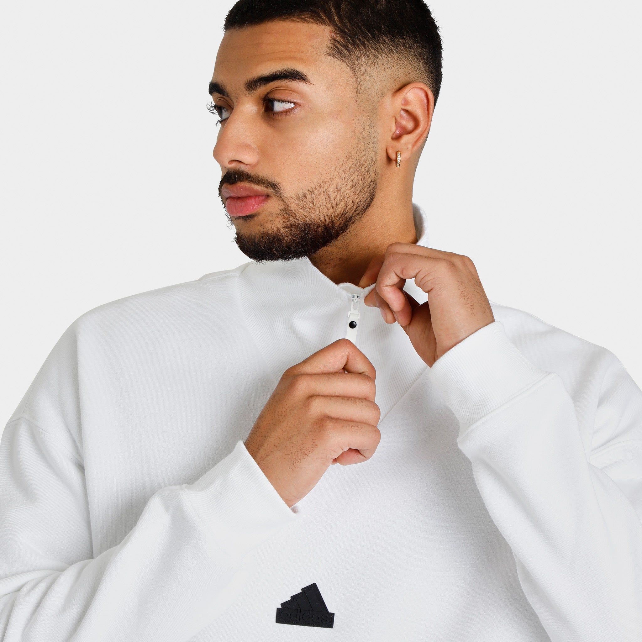 adidas Sportswear Quarter Zip Sweatshirt / White sold by JD Sports product image thumbnail 3