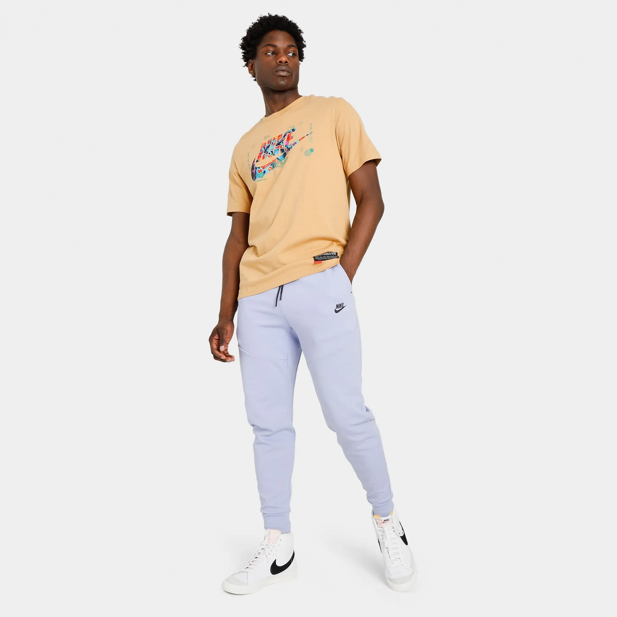 Nike Sportswear Tech Fleece Joggers Light Thistle / Black sold by JD Sports product image thumbnail 2