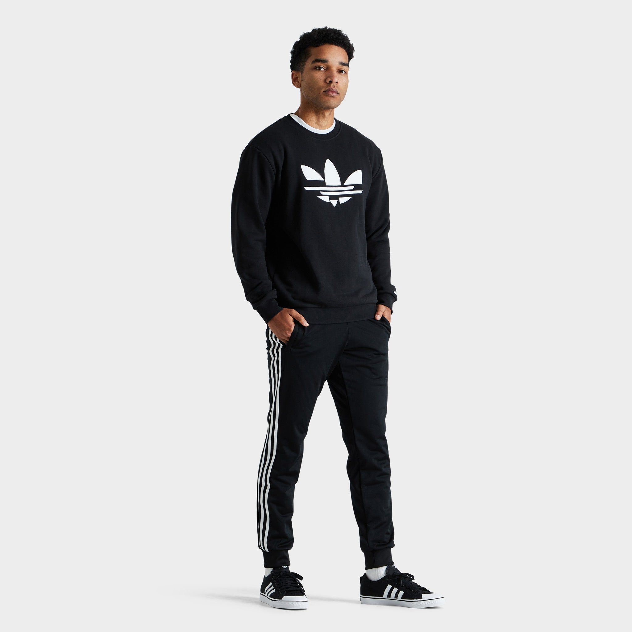adidas Originals Adicolor Shattered Trefoil Crewneck Black / White sold by JD Sports product image thumbnail 5