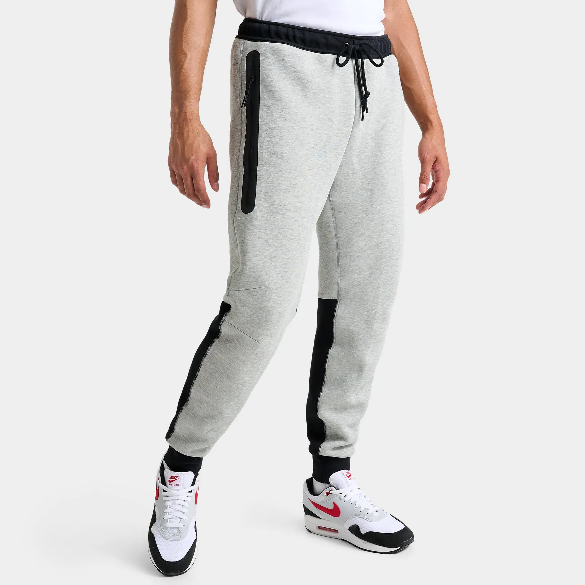 Nike Sportswear Tech Fleece Slim Fit Joggers Dark Grey Heather / Black - White sold by JD Sports product image thumbnail 3