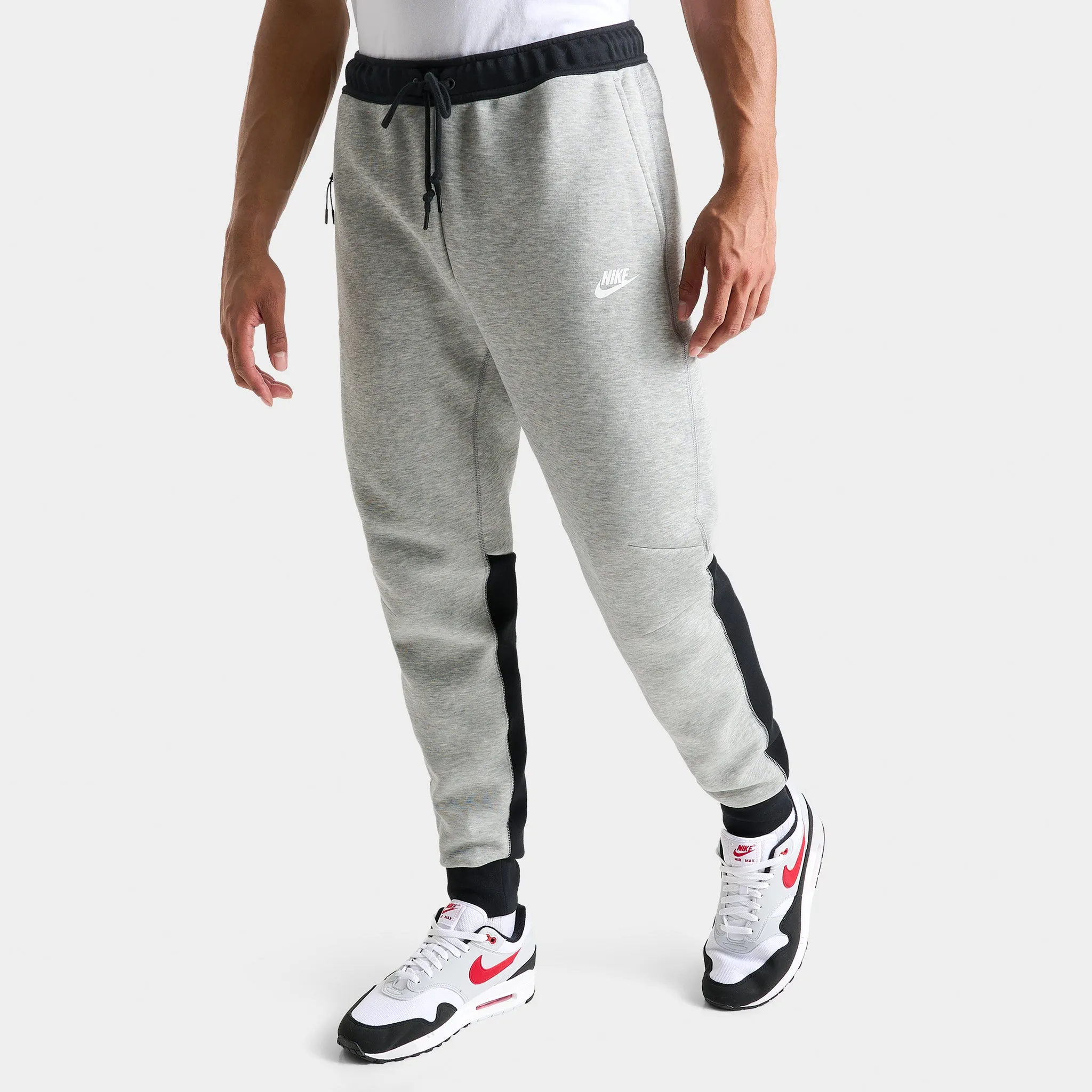 Nike Sportswear Tech Fleece Slim Fit Joggers Dark Grey Heather / Black - White sold by JD Sports product image thumbnail 4