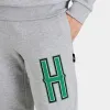 Hoodrich OG Pulse Joggers Heather Grey / White - Green sold by JD Sports