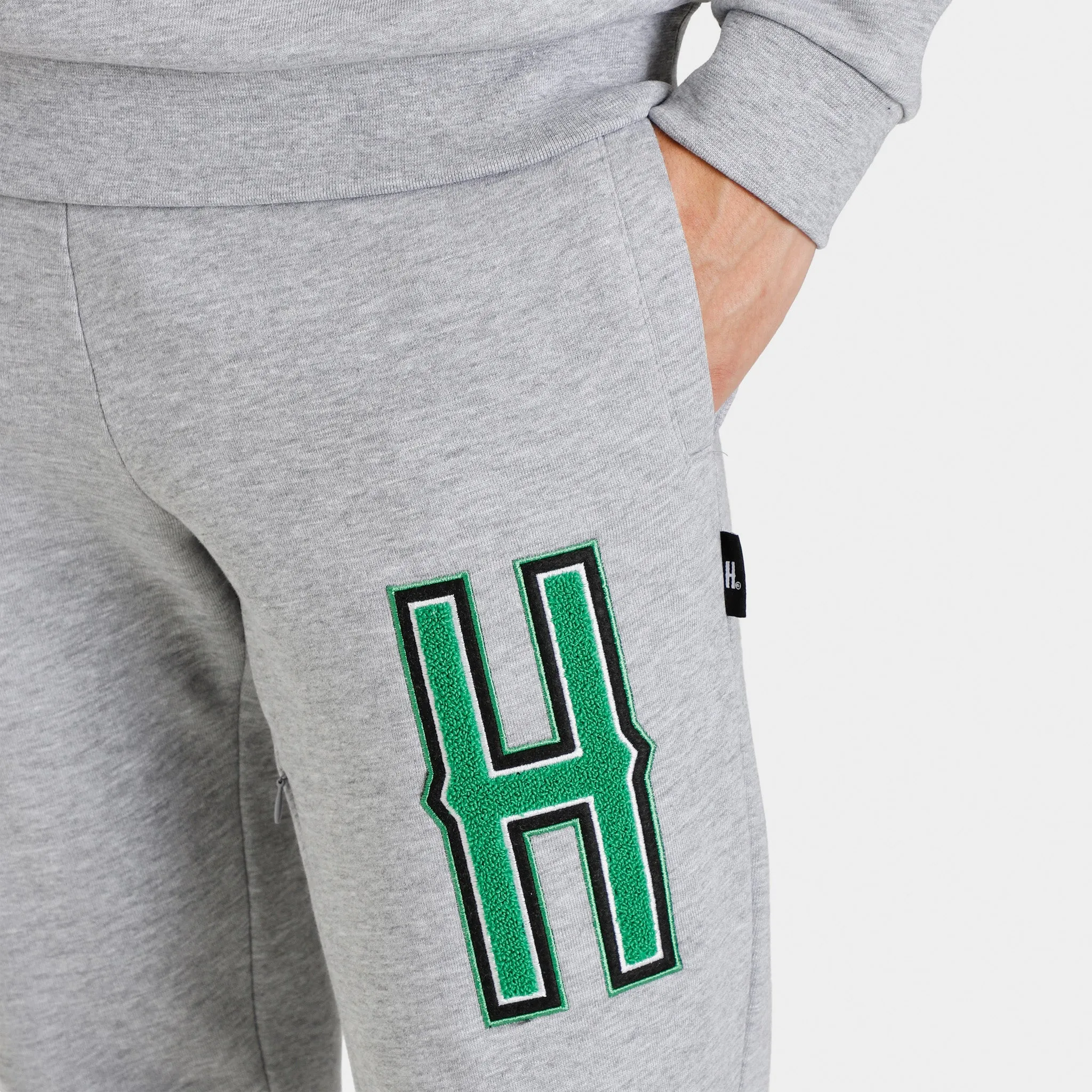 Hoodrich OG Pulse Joggers Heather Grey / White - Green sold by JD Sports product image thumbnail 5