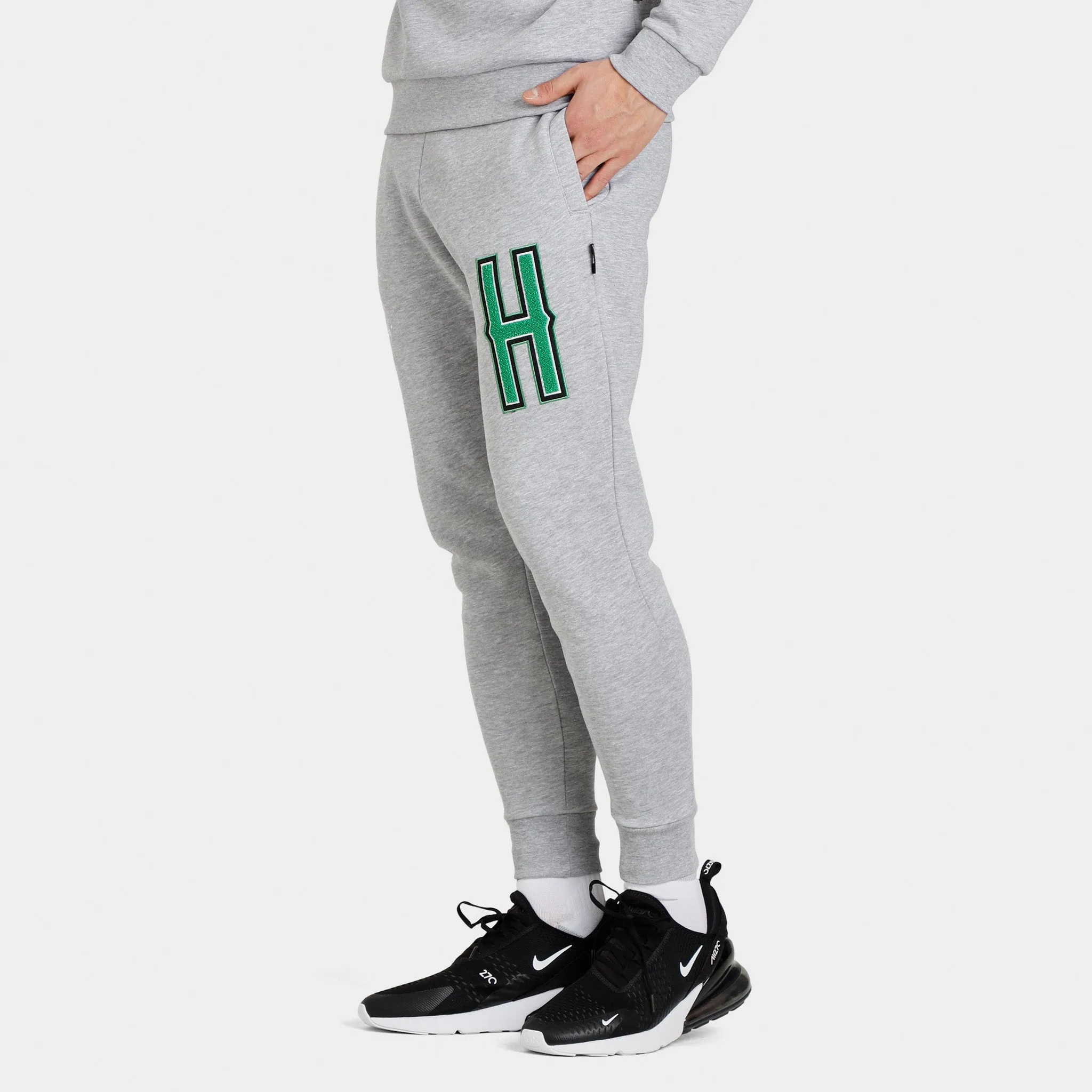 Hoodrich OG Pulse Joggers Heather Grey / White - Green sold by JD Sports product image thumbnail 4