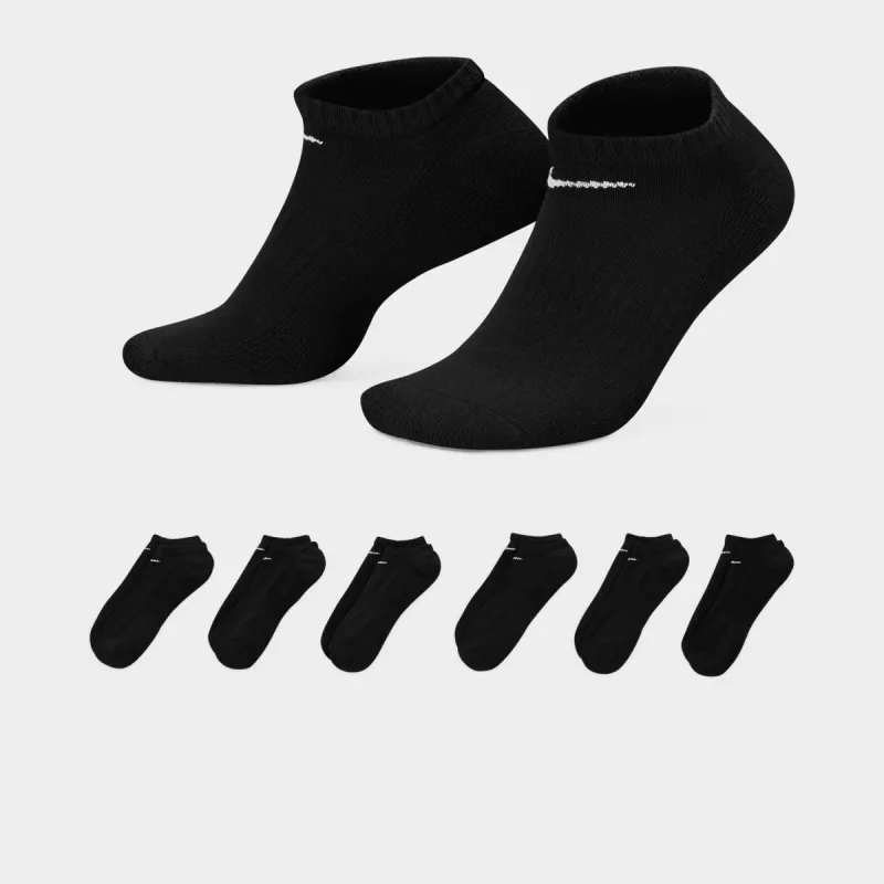 Nike Everyday Cushioned No Show Socks Black / White sold by JD Sports