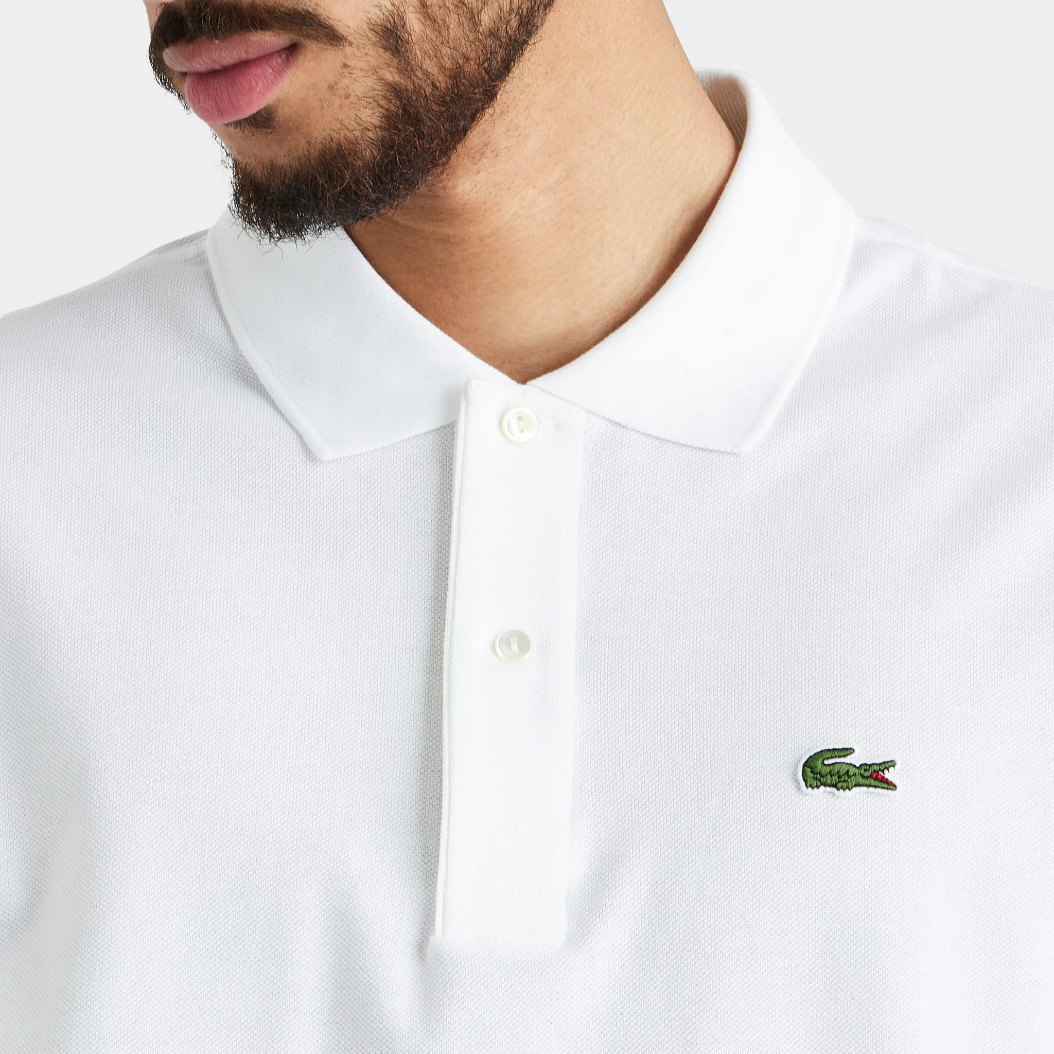 Lacoste Original L.12.12 Petit Piqu� Cotton Polo Shirt / White sold by JD Sports product image thumbnail 4