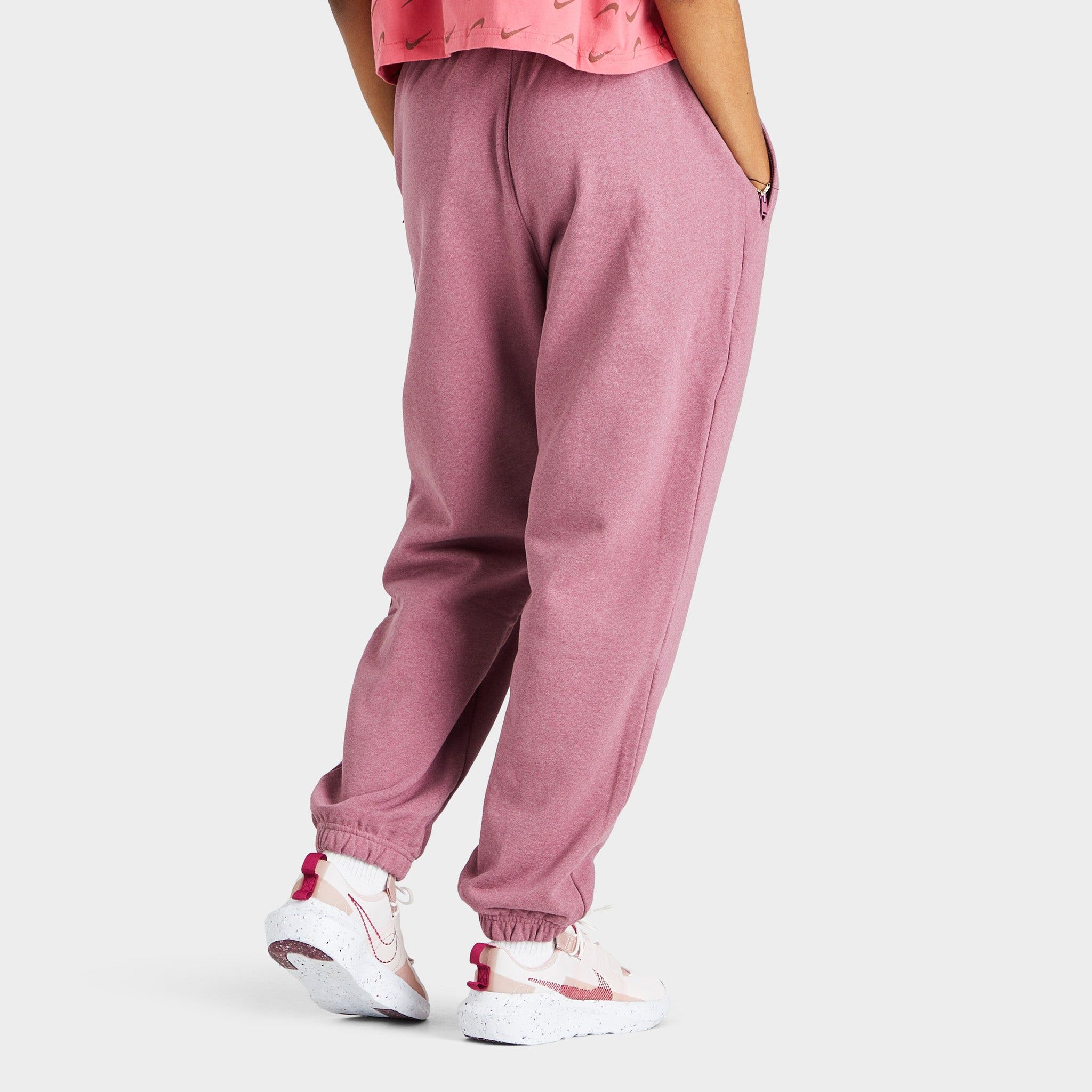 Jordan Women's Essentials Fleece Pants Light Mulberry / Heather - Cave Purple sold by JD Sports product image thumbnail 2