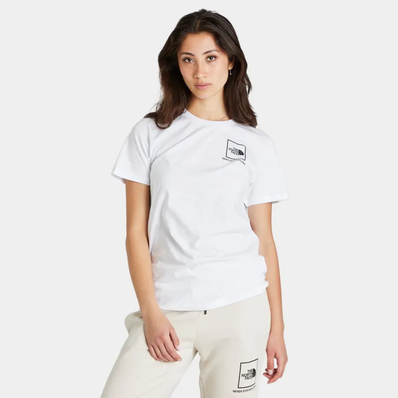The North Face Women’s NSE Logo T-shirt White / Blush sold by JD Sports