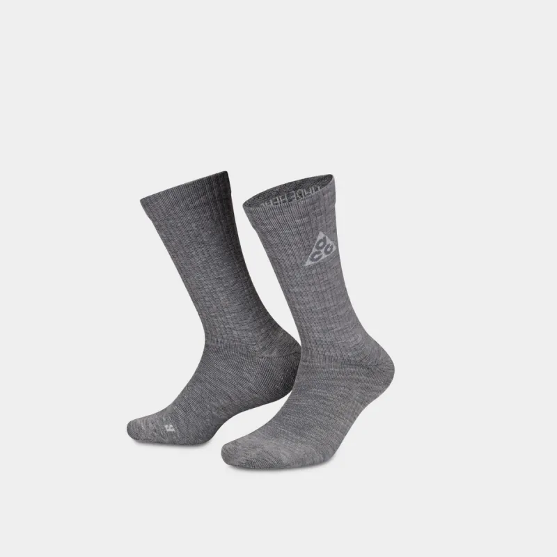 Nike ACG Kelley Ridge 2.0 Crew Socks Cool Grey / Light Bone sold by JD Sports