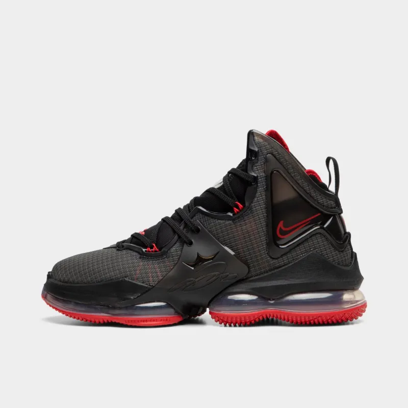 Nike LeBron 19 Black / Black - University Red sold by JD Sports