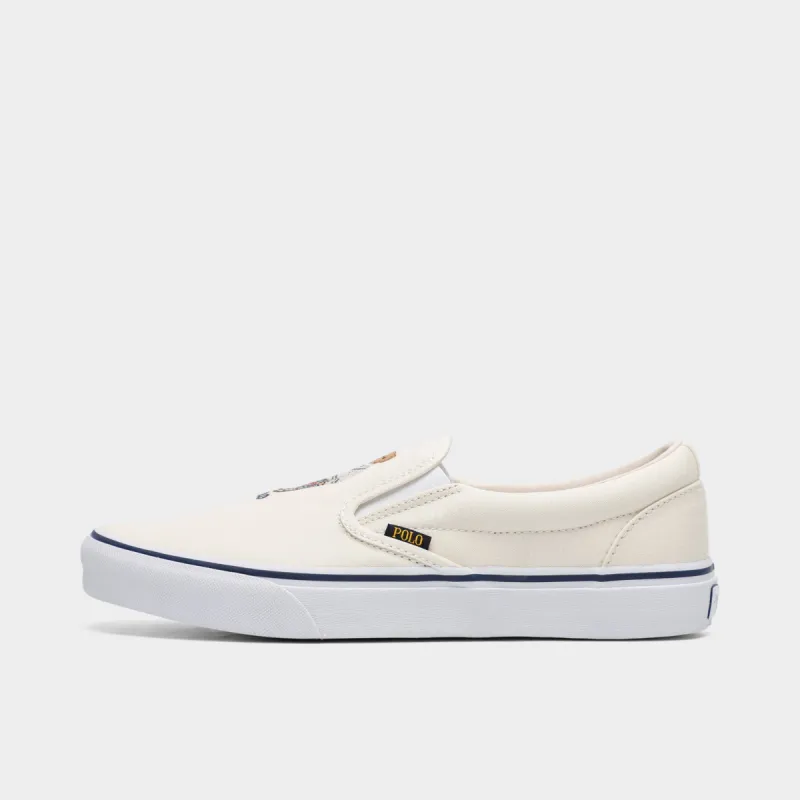 Polo Ralph Lauren Keaton Slip On / Cream Bear sold by JD Sports