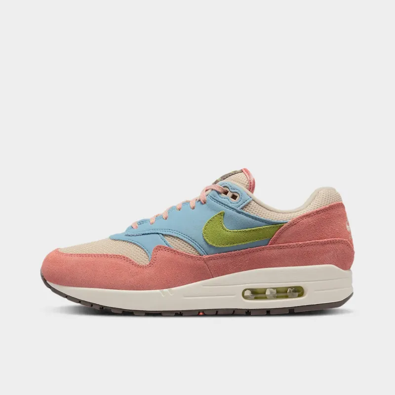 Nike Air Max 1 Light Madder Root / Vivid Green Rattan sold by JD Sports