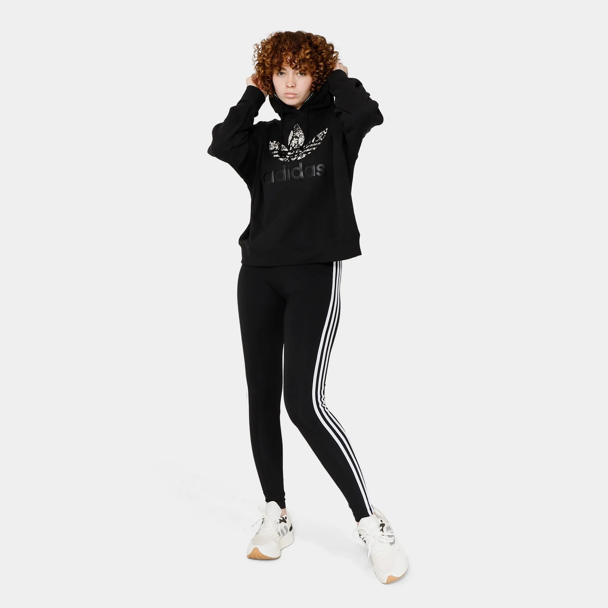 adidas Originals Women's Logo Pullover Hoodie / Black sold by JD Sports product image thumbnail 5