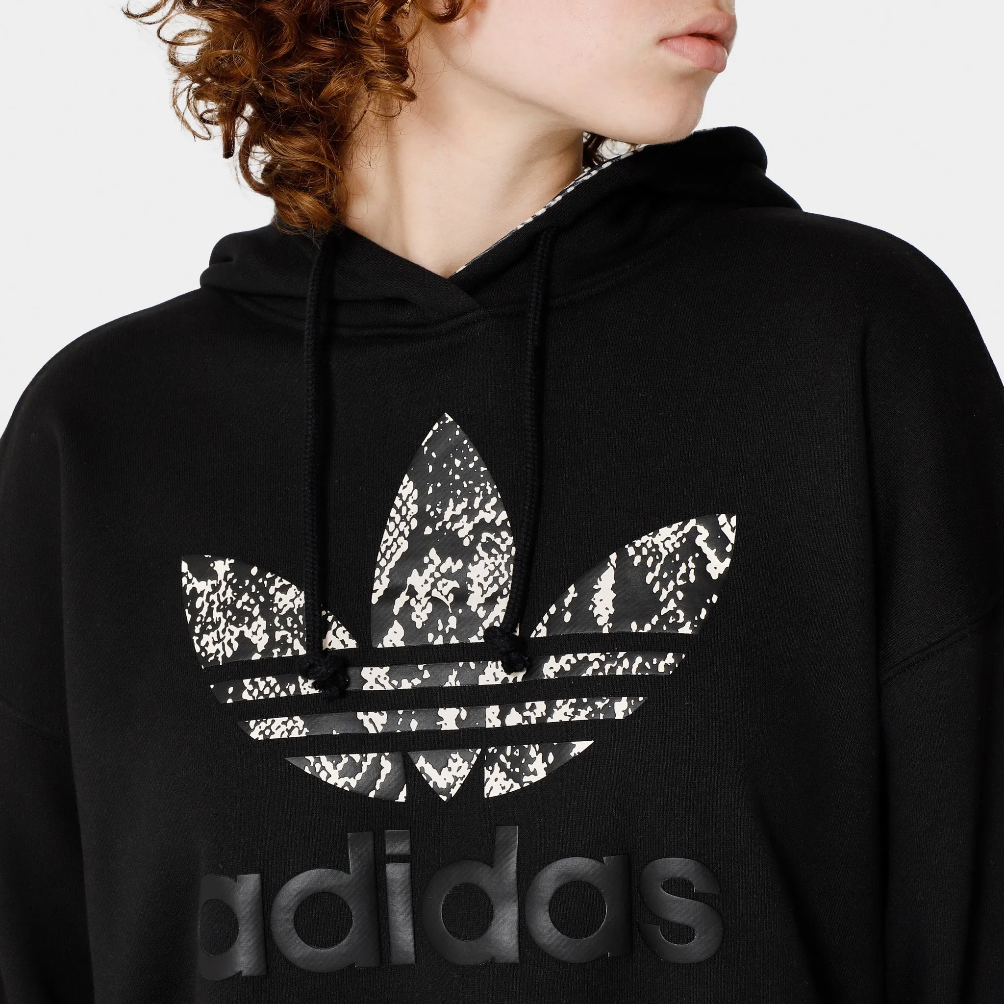adidas Originals Women's Logo Pullover Hoodie / Black sold by JD Sports product image thumbnail 4