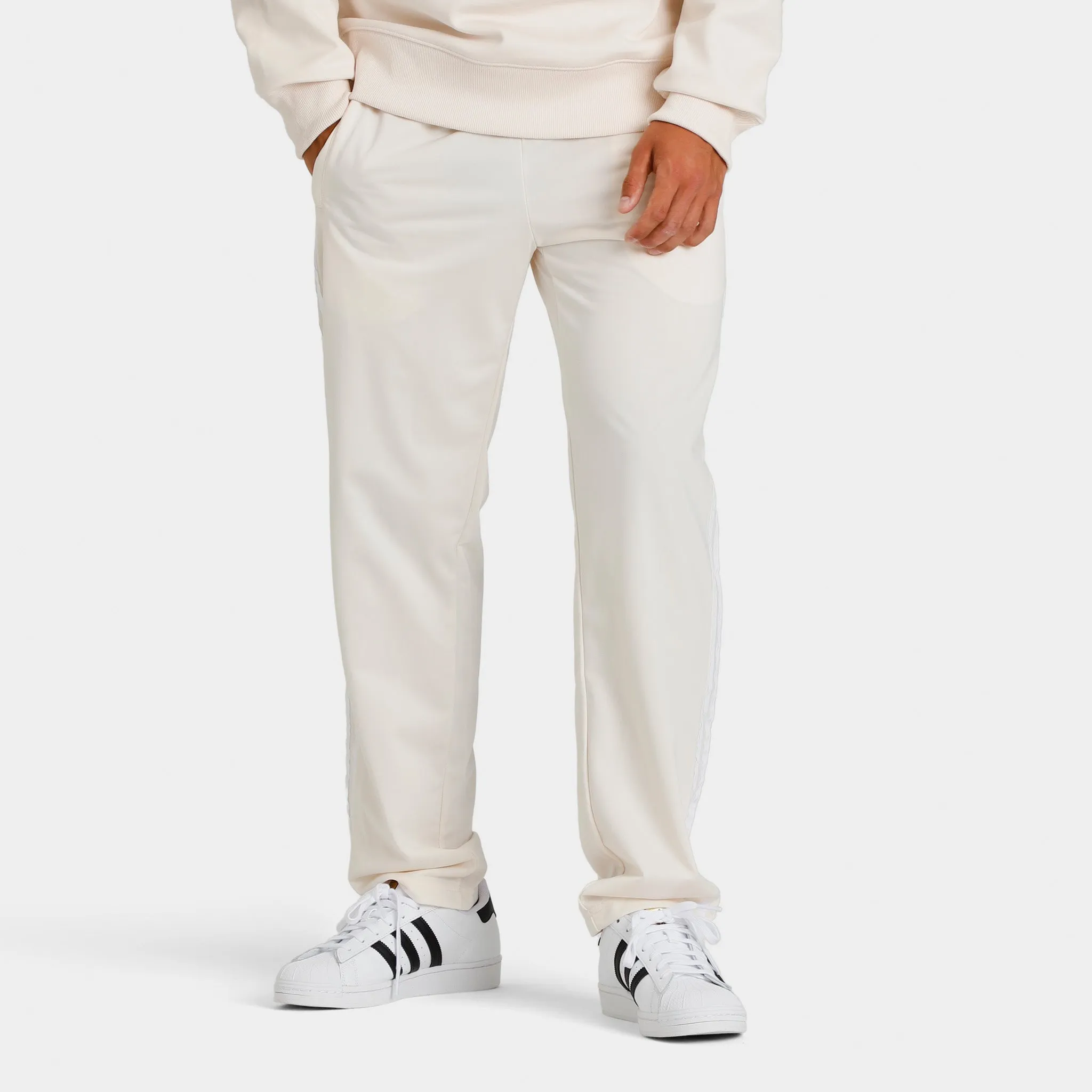 adidas Originals Straight-Leg Track Pants / Wonder White sold by JD Sports