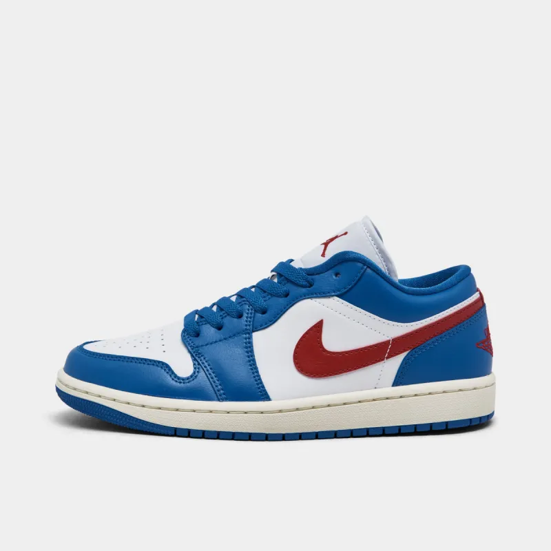 Jordan Women's 1 Low Sport Blue / Gym Red - White sold by JD Sports